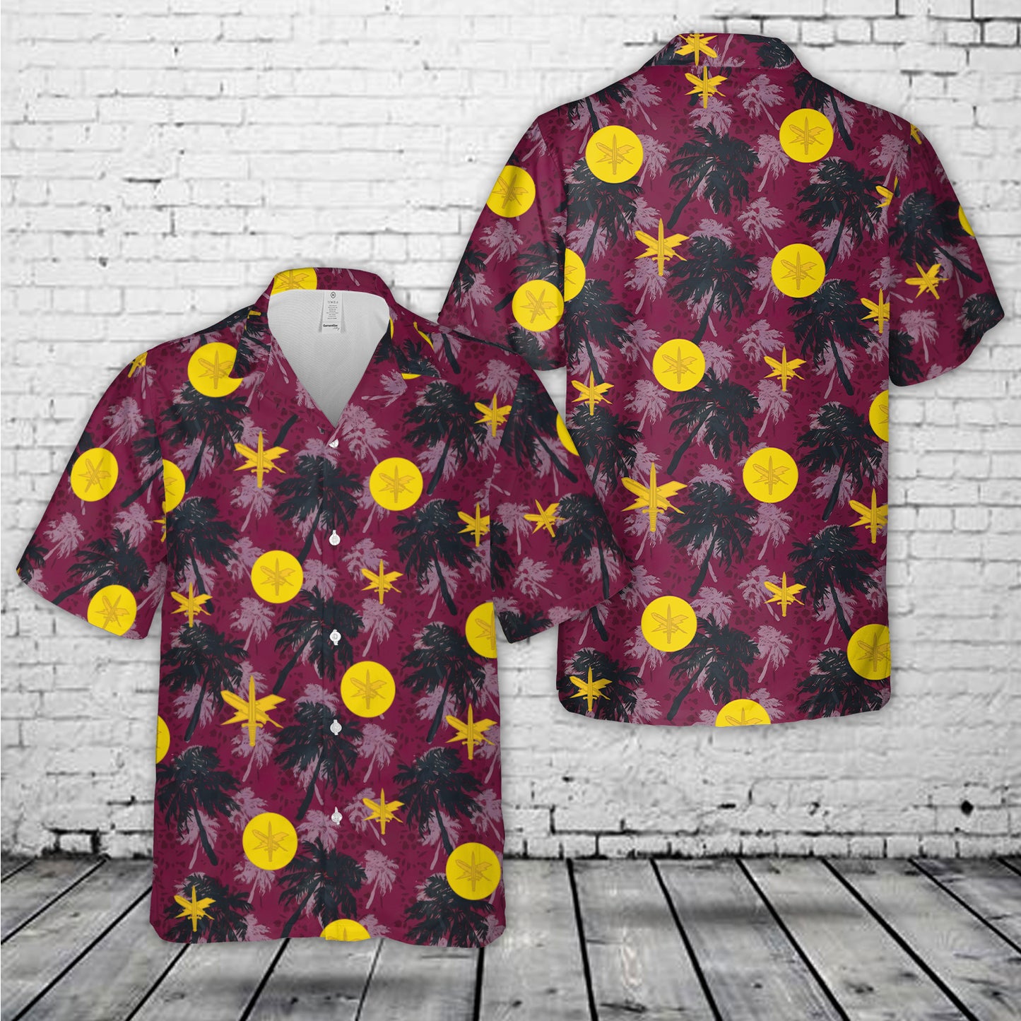 US Army Public Affairs Branch Insignia Hawaiian Shirt