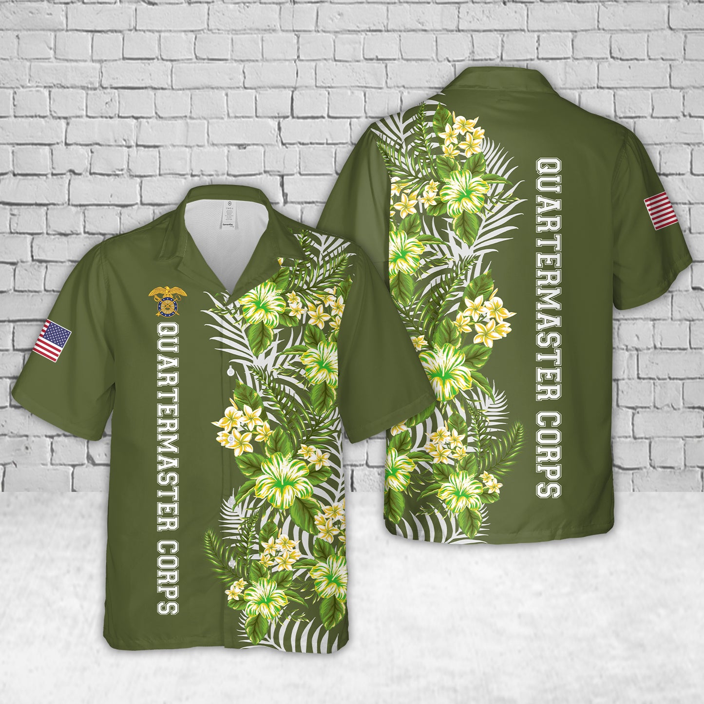 US Army Quartermaster Corps Hawaiian Shirt