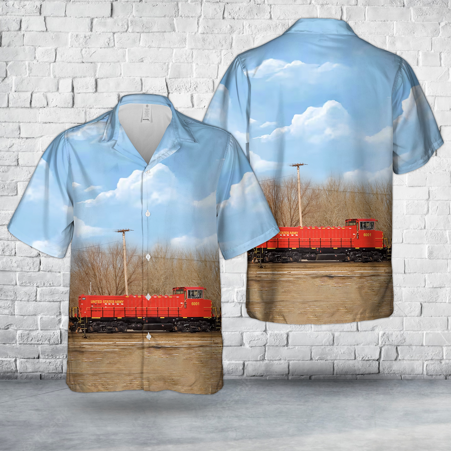 US Army Railpower GG20B # USAX 6001 Hawaiian Shirt