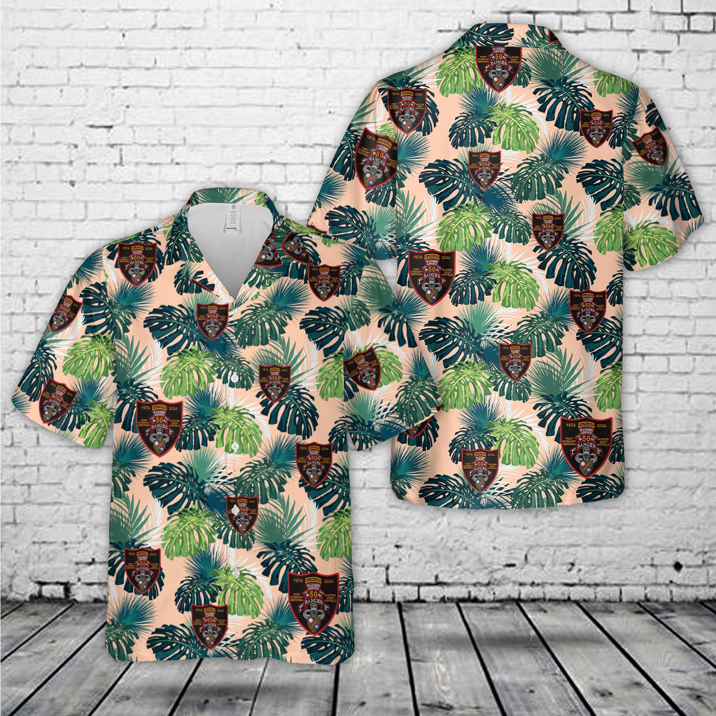 US Army Ranger - 1st Battalion, 75th Infantry Regiment - 50 Year Anniversary Patch (1974-2024) Hawaiian Shirt