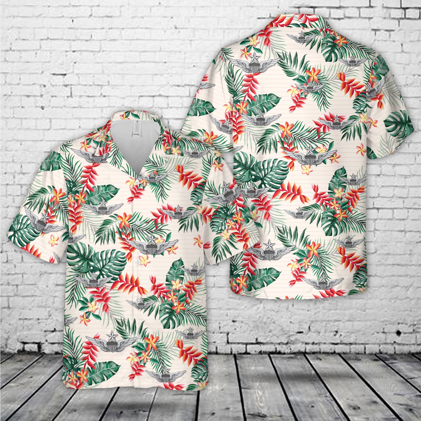 US Army Senior Aviator Wing Hawaiian Shirt