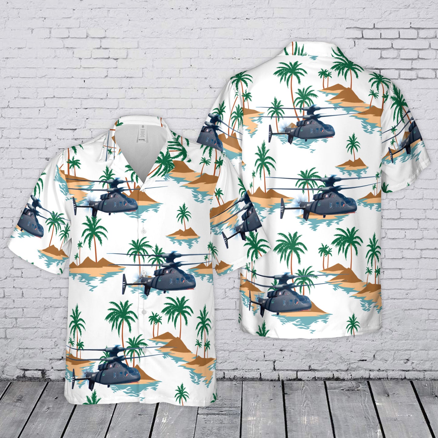 US Army Sikorsky-Boeing SB-1 Defiant Hawaiian Shirt