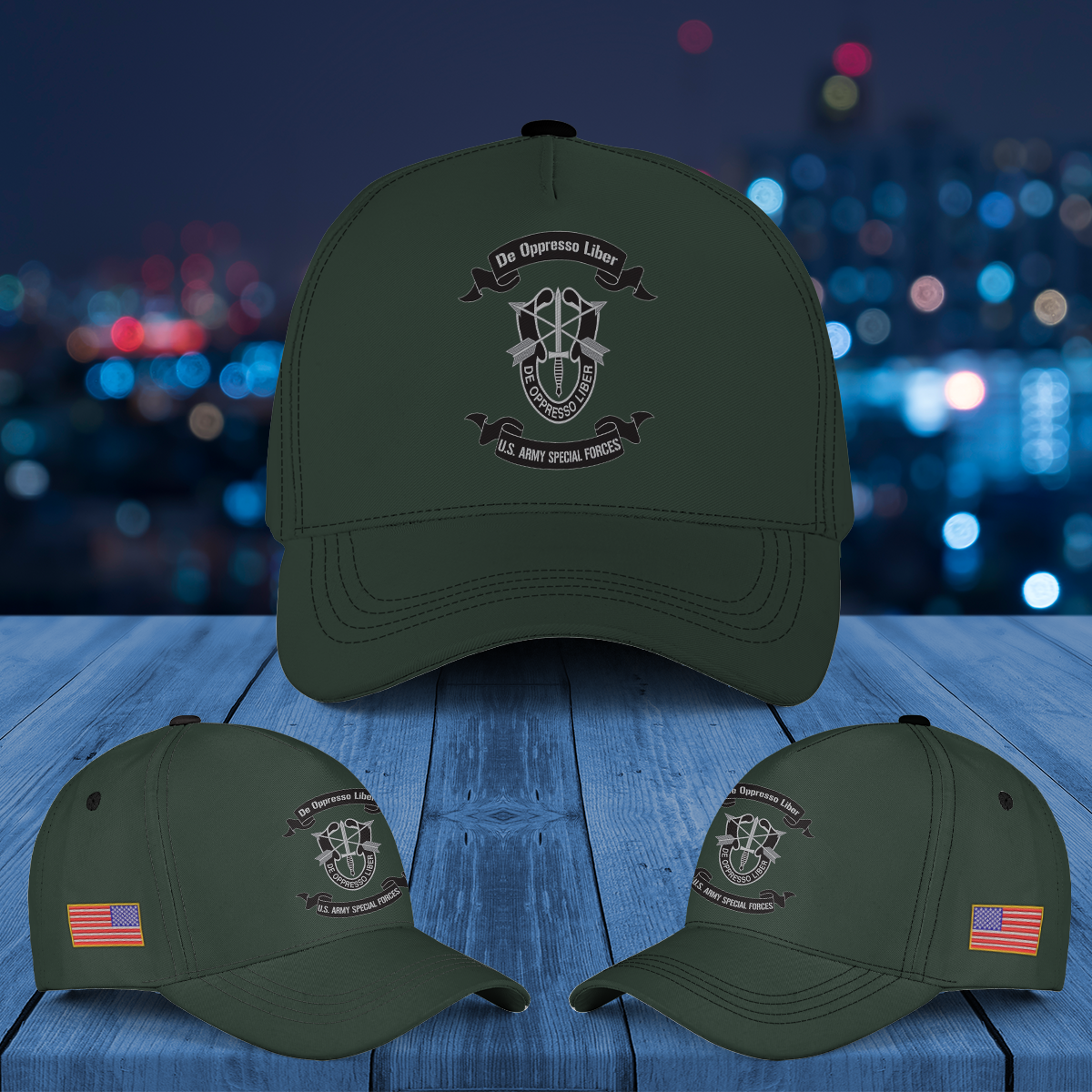 US Army Special Forces - Green Berets SFG De Oppresso Liber Baseball Cap
