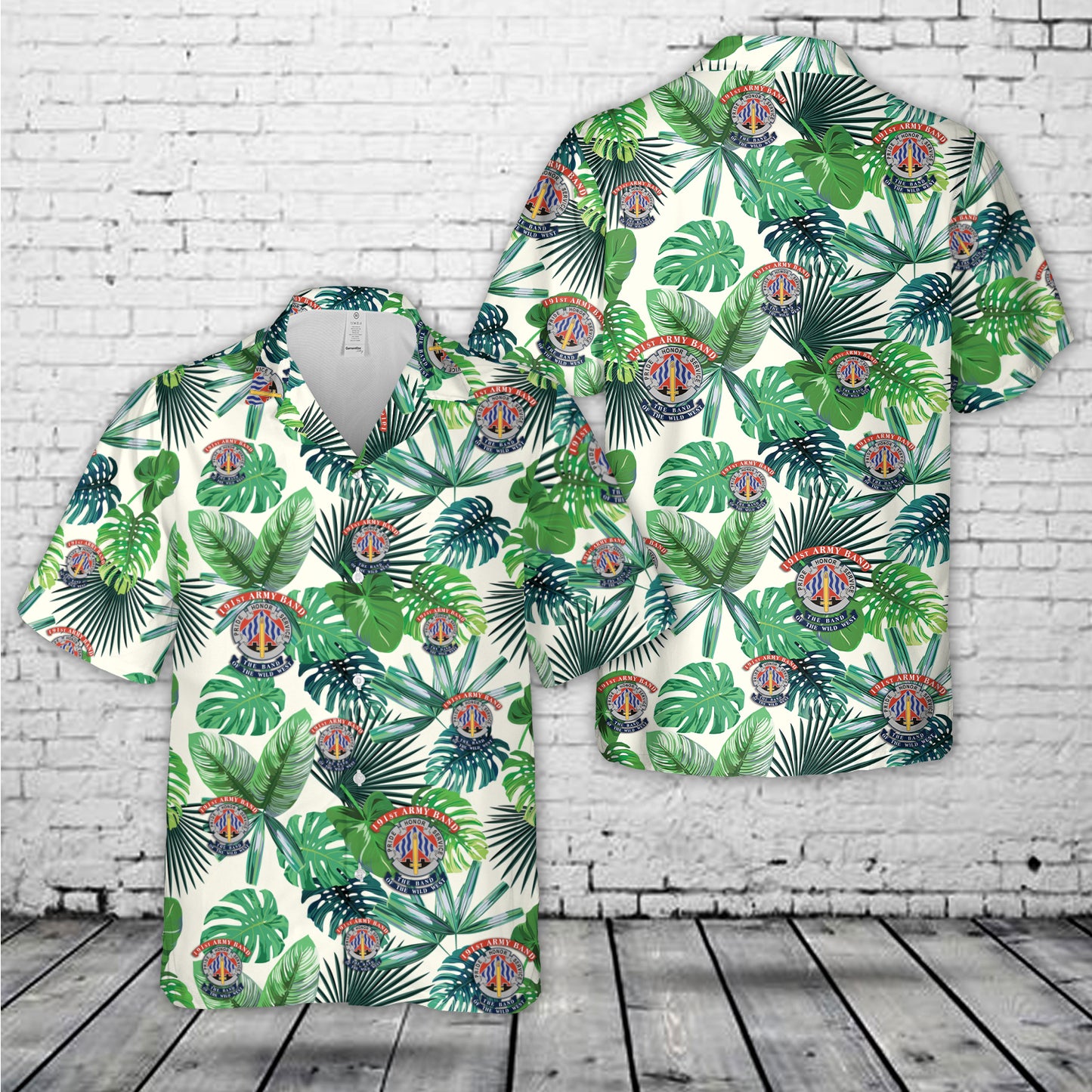 US Army The 191st Army Band, "Band of the Wild West" Hawaiian Shirt