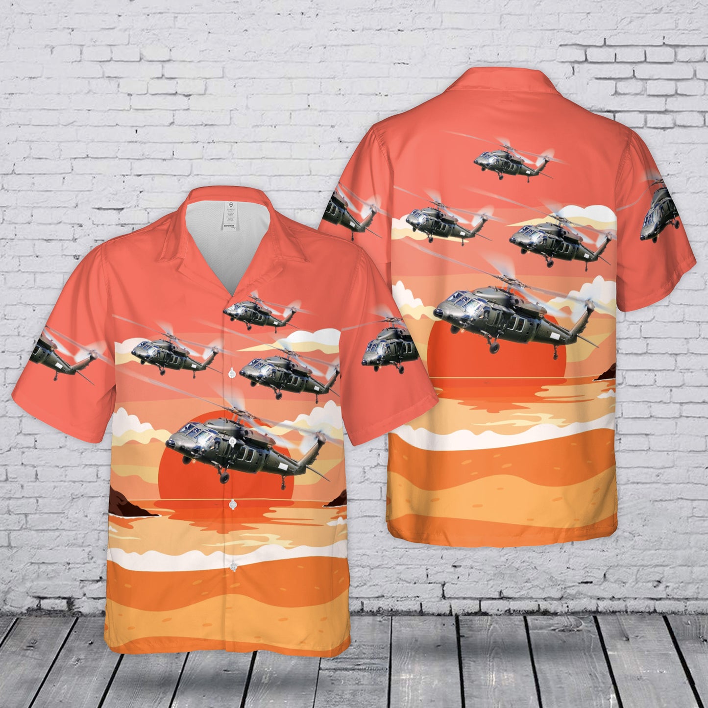 US Army UH-60 Black Hawk Hawaiian Shirt