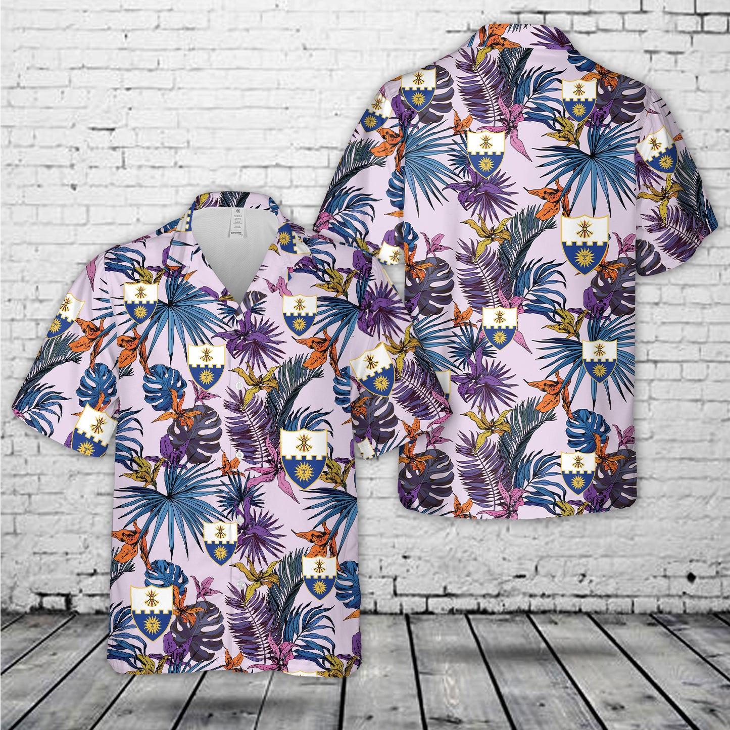 US Army Unit Crest 22nd Infantry Regiment Hawaiian Shirt