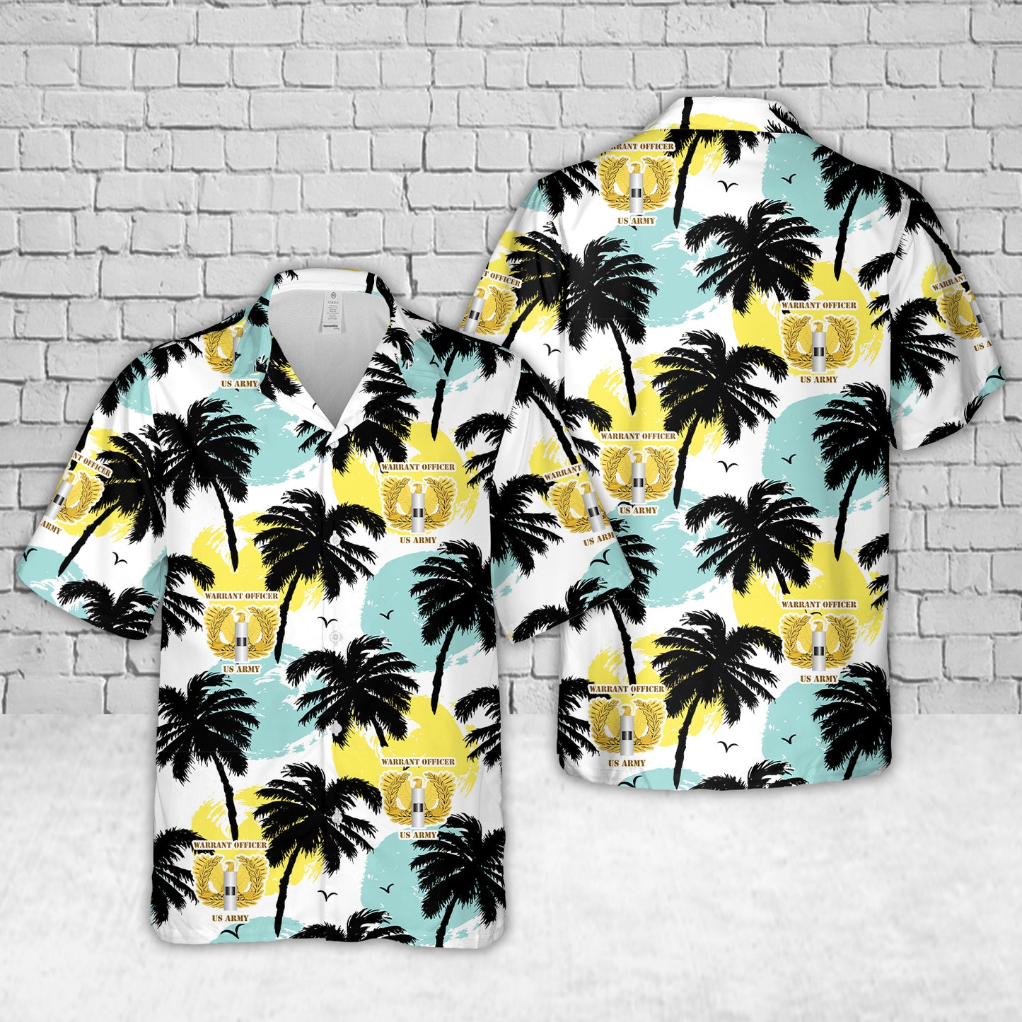 US Army Warrant Officer CW1 Eagle Rising Badge Hawaiian Shirt