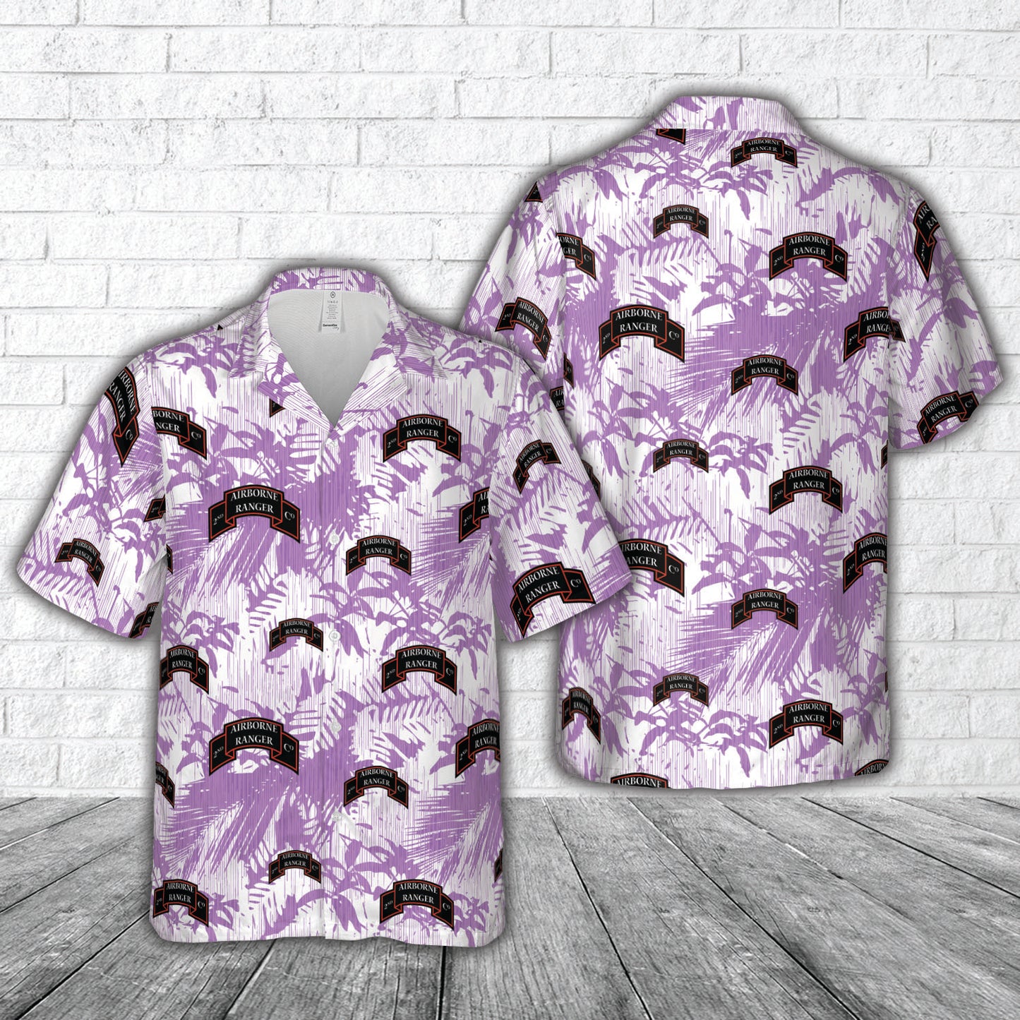 US Army 2nd Ranger Infantry Company (Airborne) Hawaiian Shirt