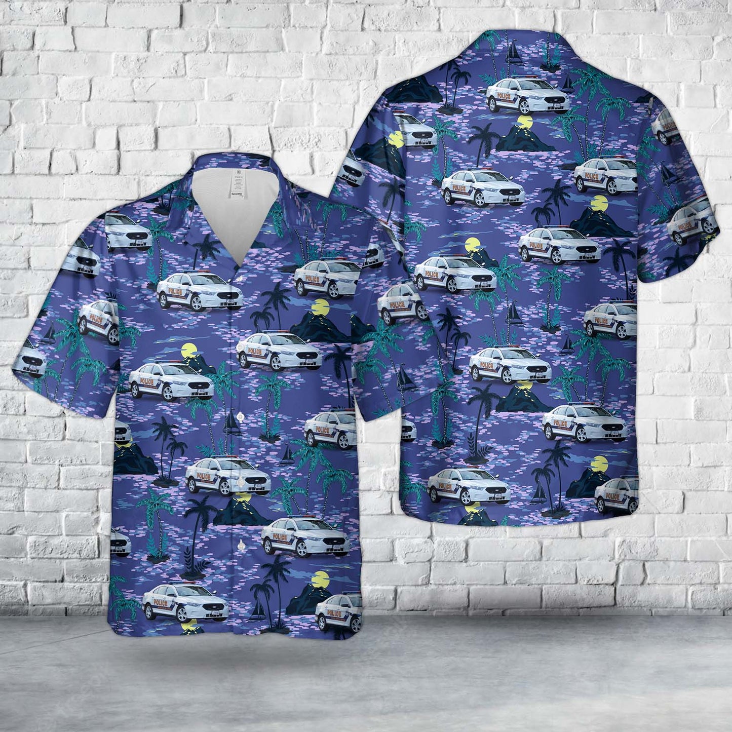 US Capital Police 0673 Car Ford Interceptor Hawaiian Shirt
