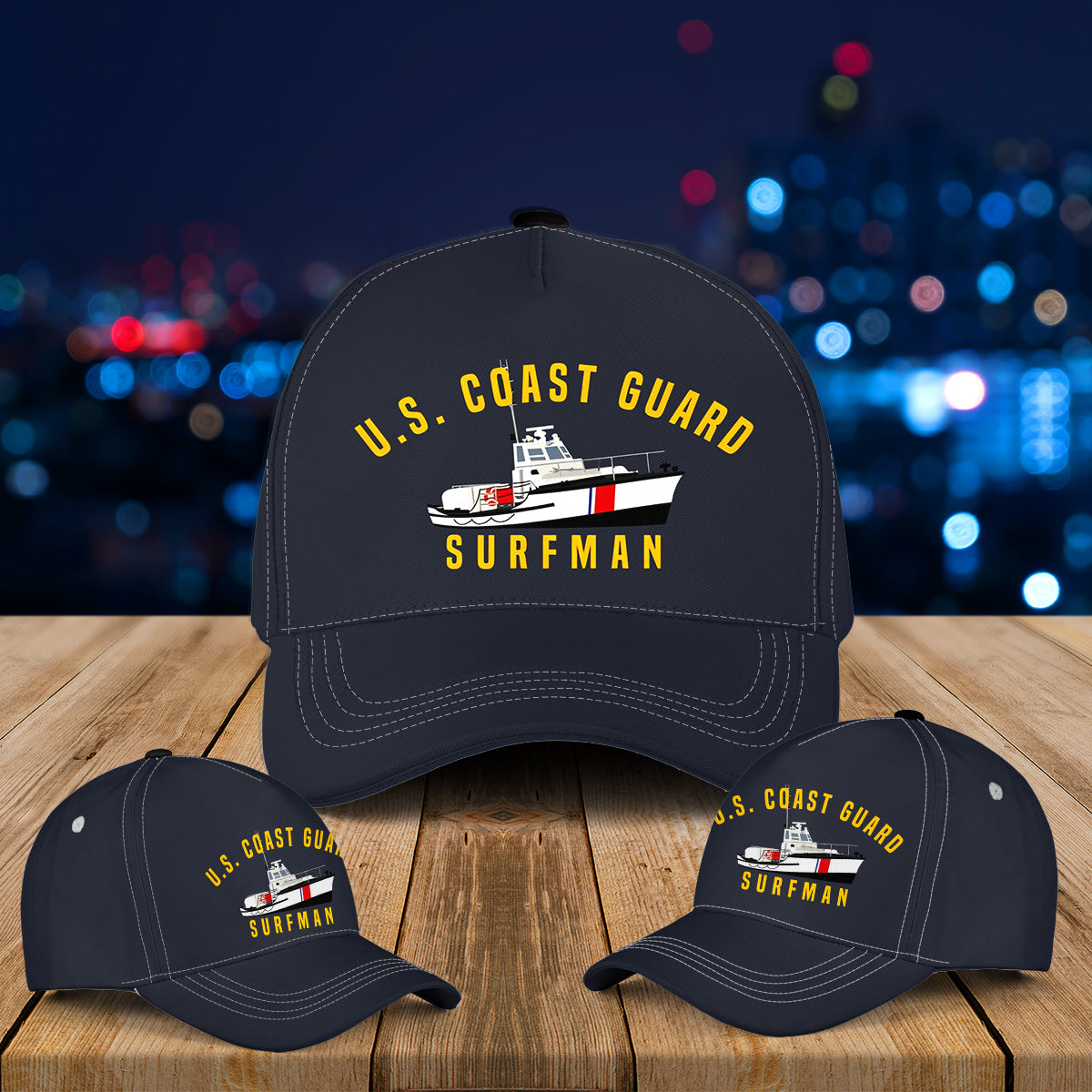US Coast Guard 44 Motor Lifeboat Surfman Baseball Cap