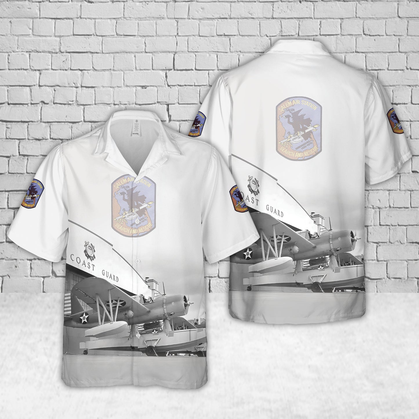 US Coast Guard Air Station Salem Hawaiian Shirt