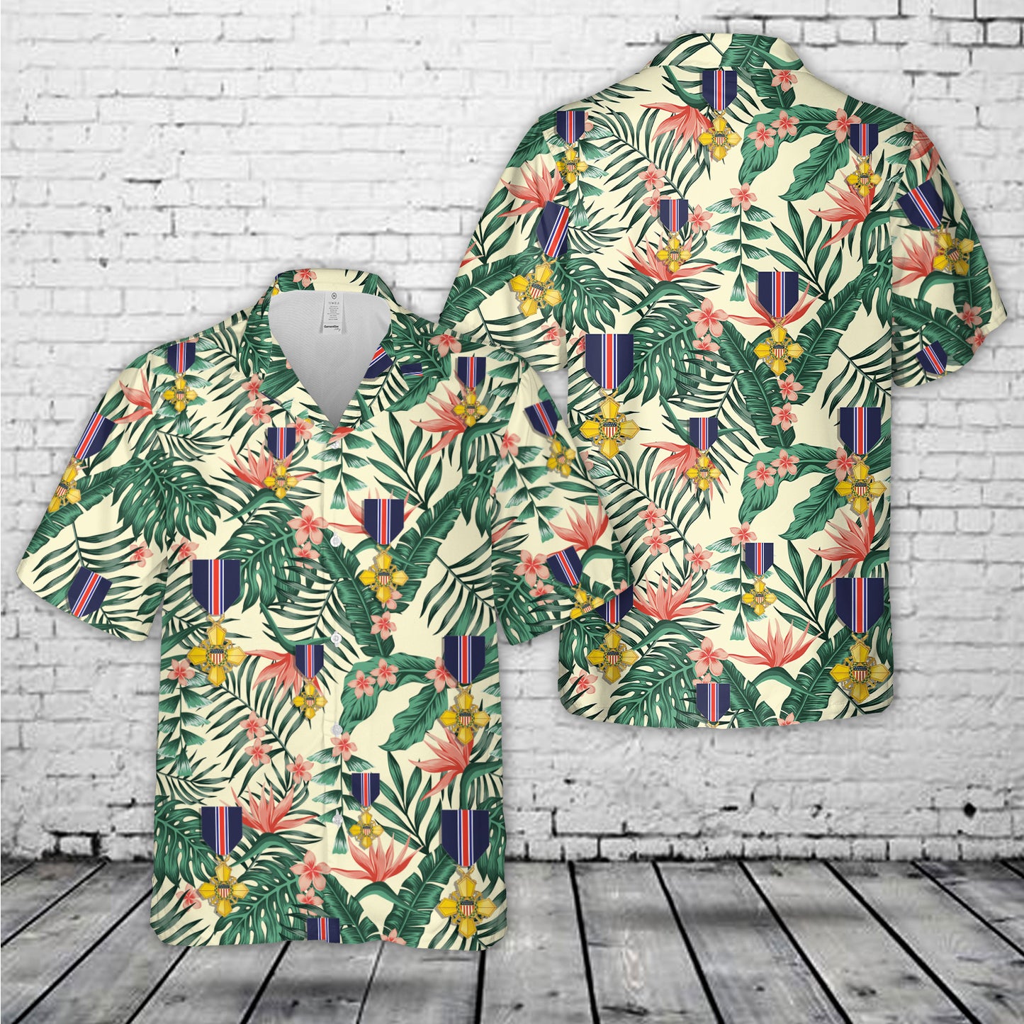 US Coast Guard Coast Guard Cross (CGC) Medal Hawaiian Shirt