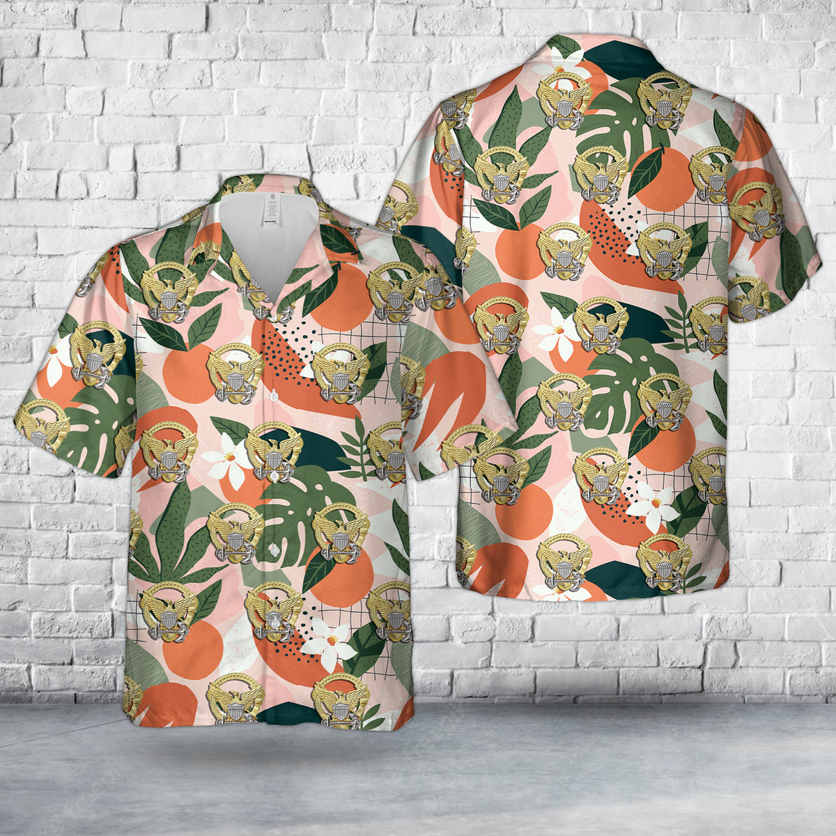 US Coast Guard Command Afloat insignia Hawaiian Shirt