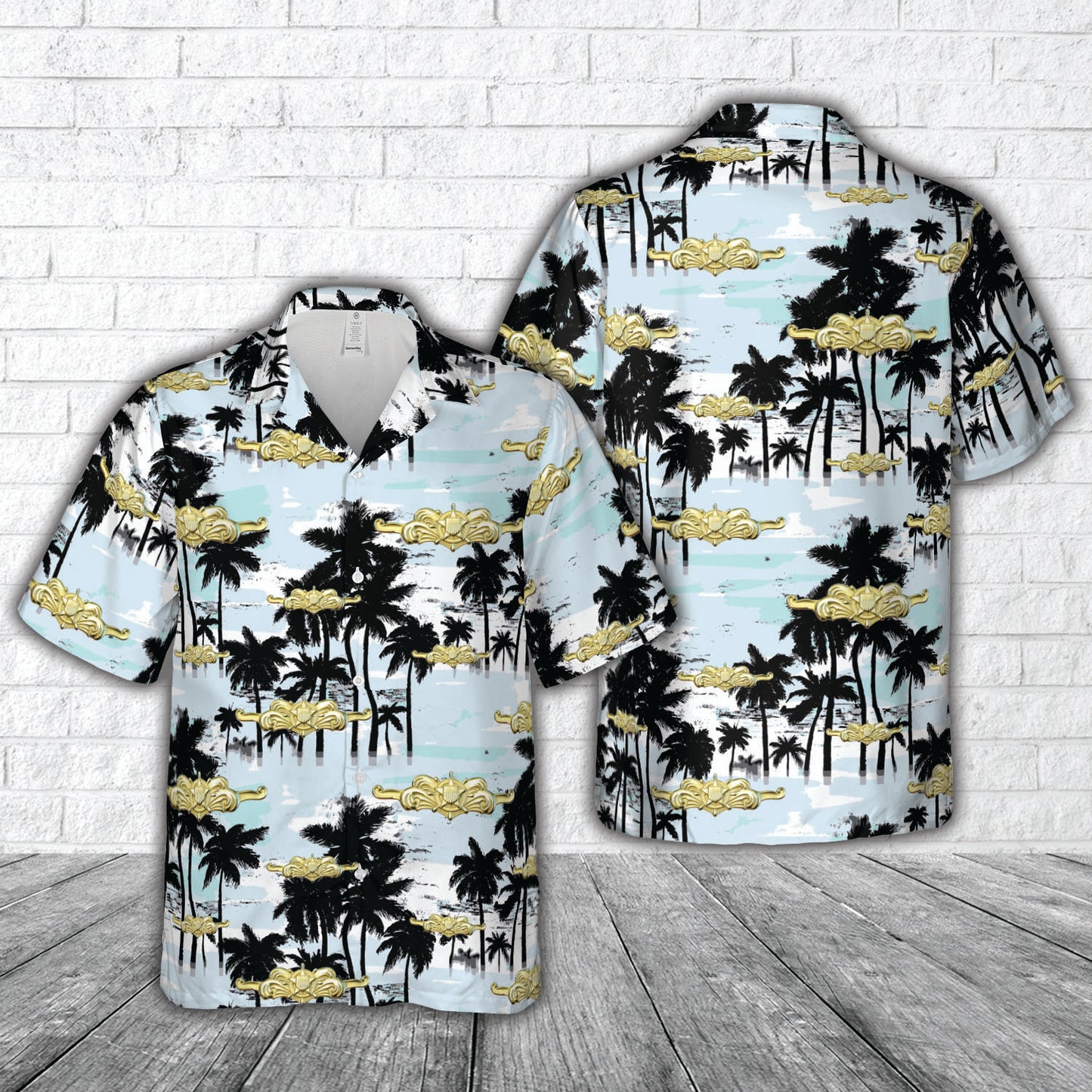 US Coast Guard Cutterman insignia - officer Hawaiian Shirt