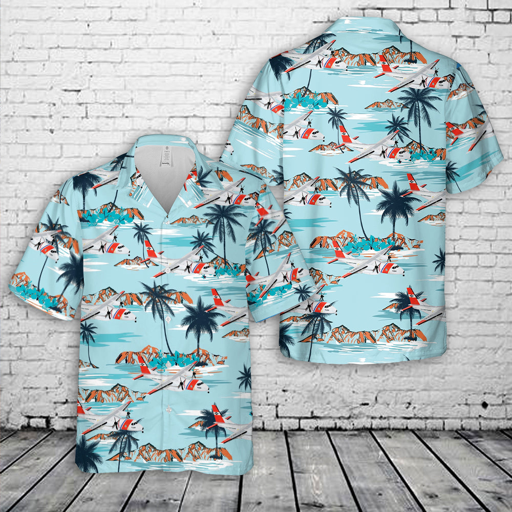 US Coast Guard Elizabeth City HC-144 Ocean Sentry Hawaiian Shirt
