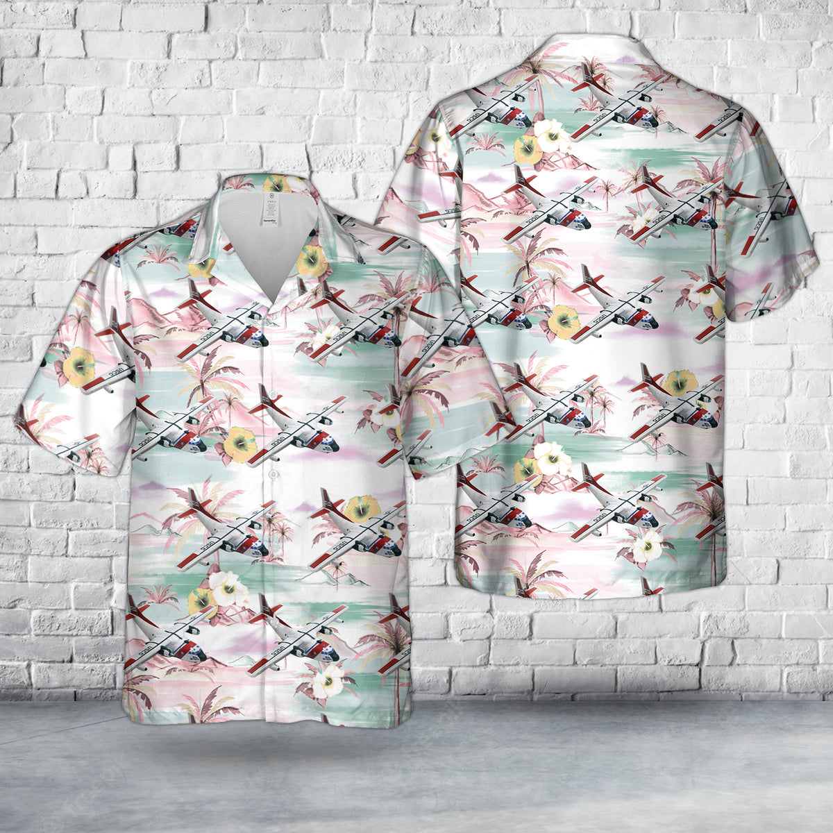 US Coast Guard Fairchild C-123 Provider Hawaiian Shirt