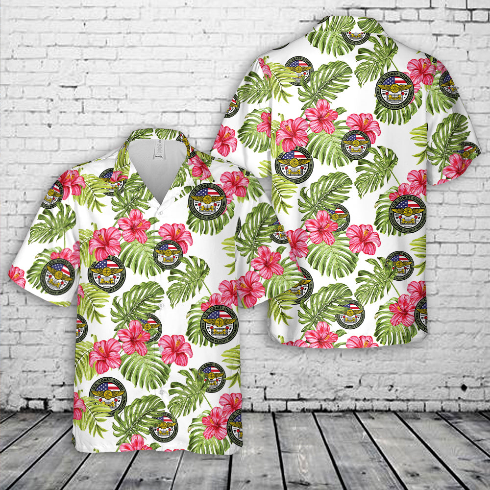 US Coast Guard Helicopter Flight Mechanic Hawaiian Shirt