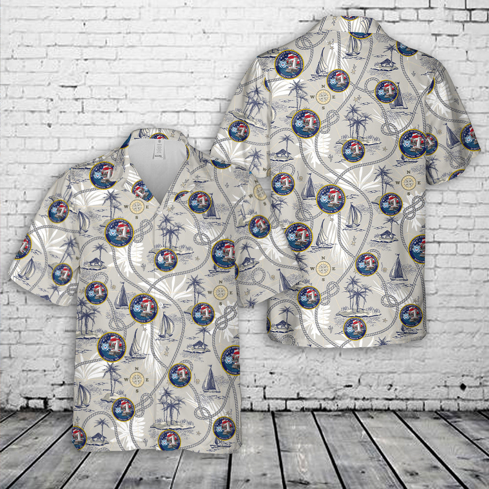 US Coast Guard Integrated Support Command Boston Hawaiian Shirt