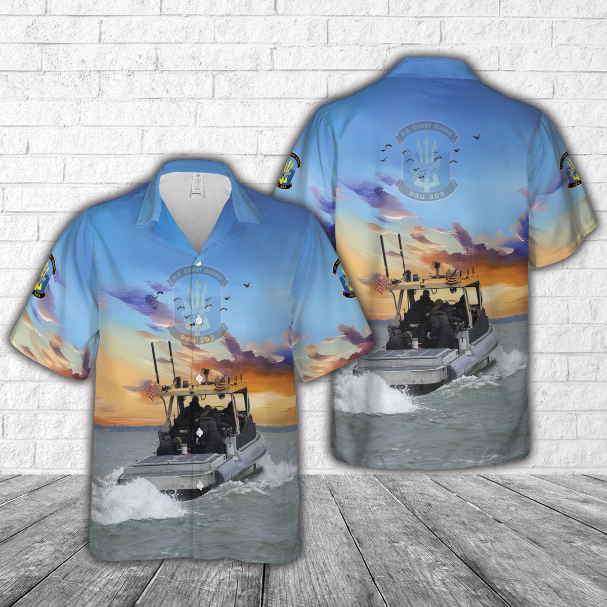 US Coast Guard Port Security Units 309 Hawaiian Shirt