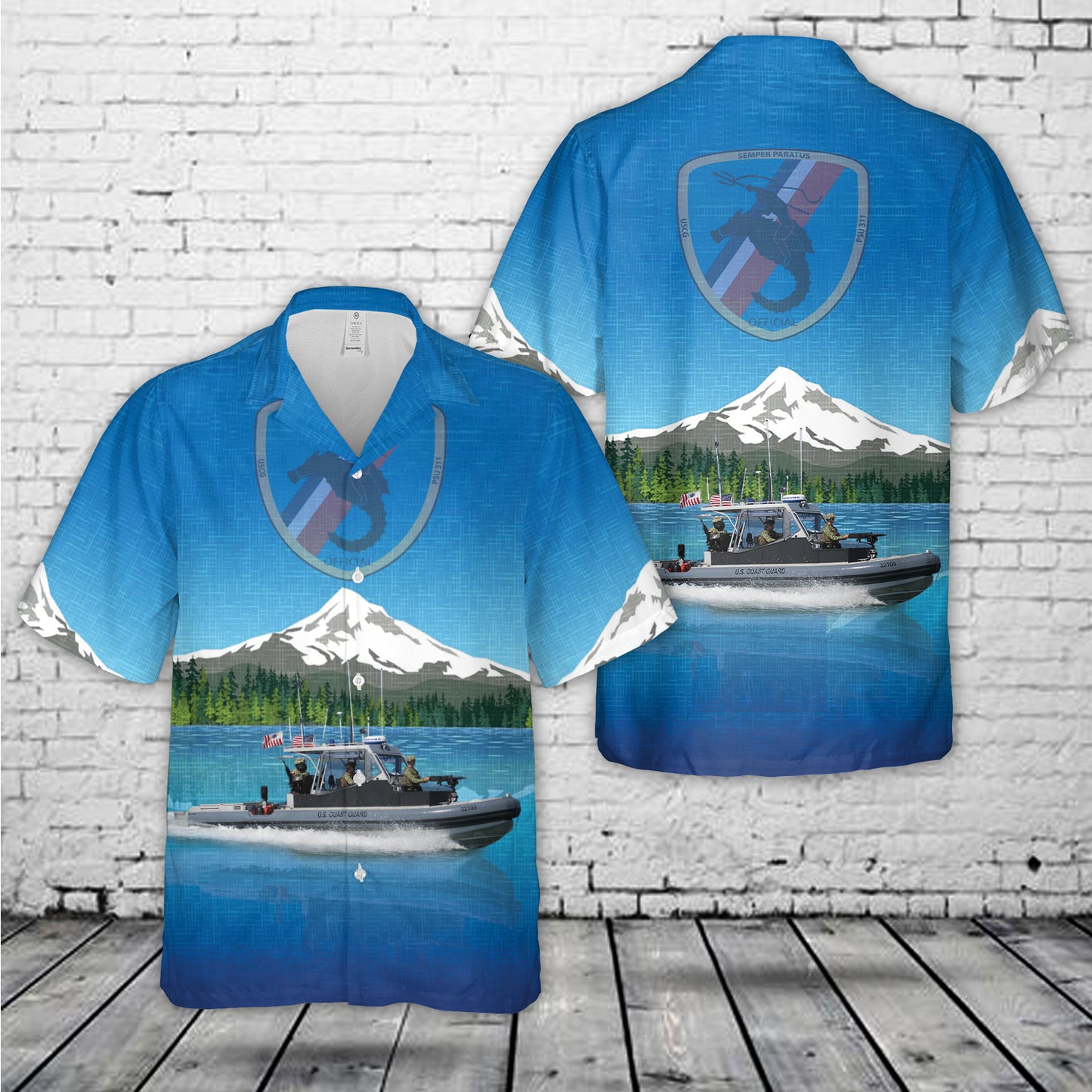 US Coast Guard Port Security Units 311 Hawaiian Shirt