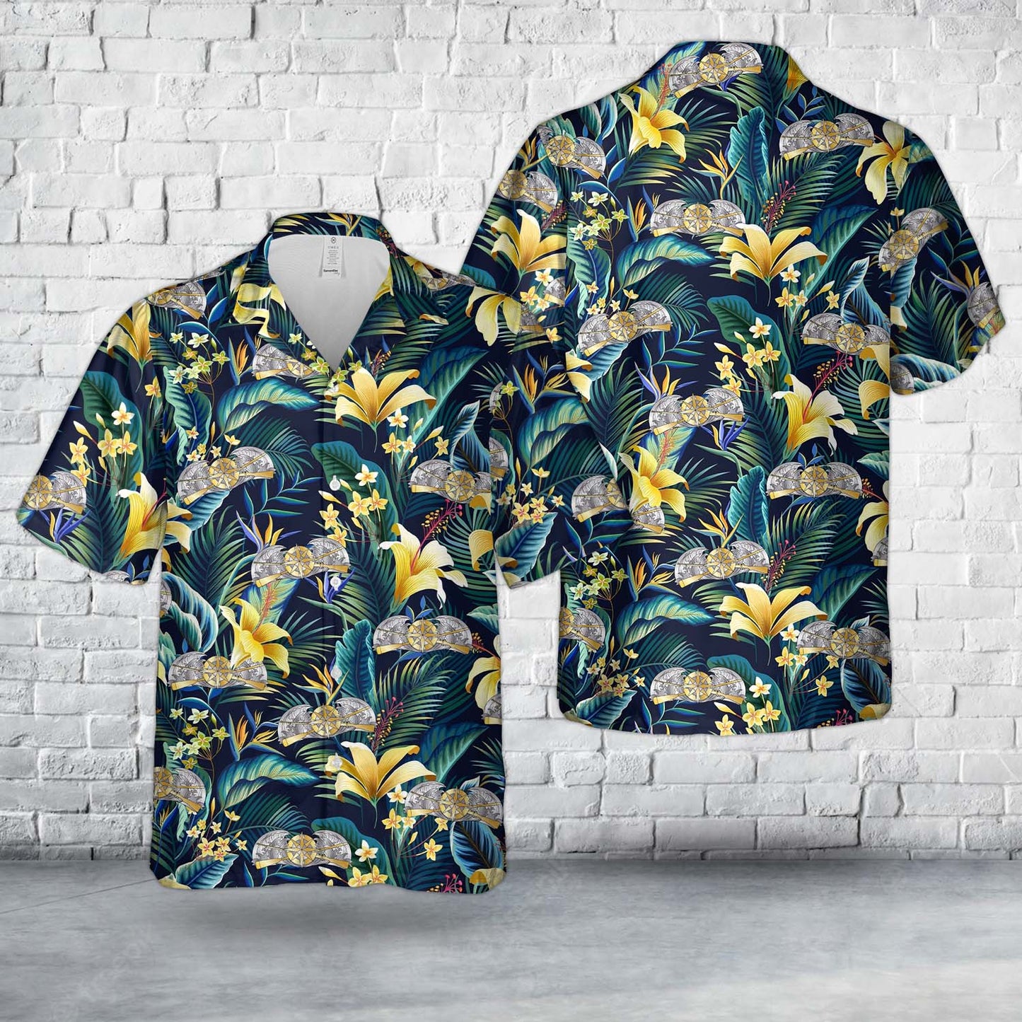 US Coast Guard Response Operations Ashore Insignia Hawaiian Shirt