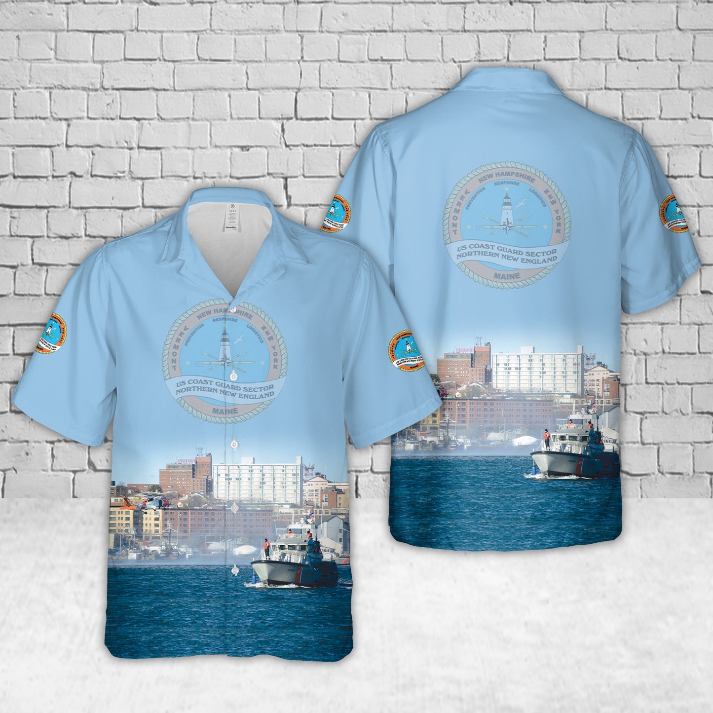 US Coast Guard Sector Northern New England Hawaiian Shirt