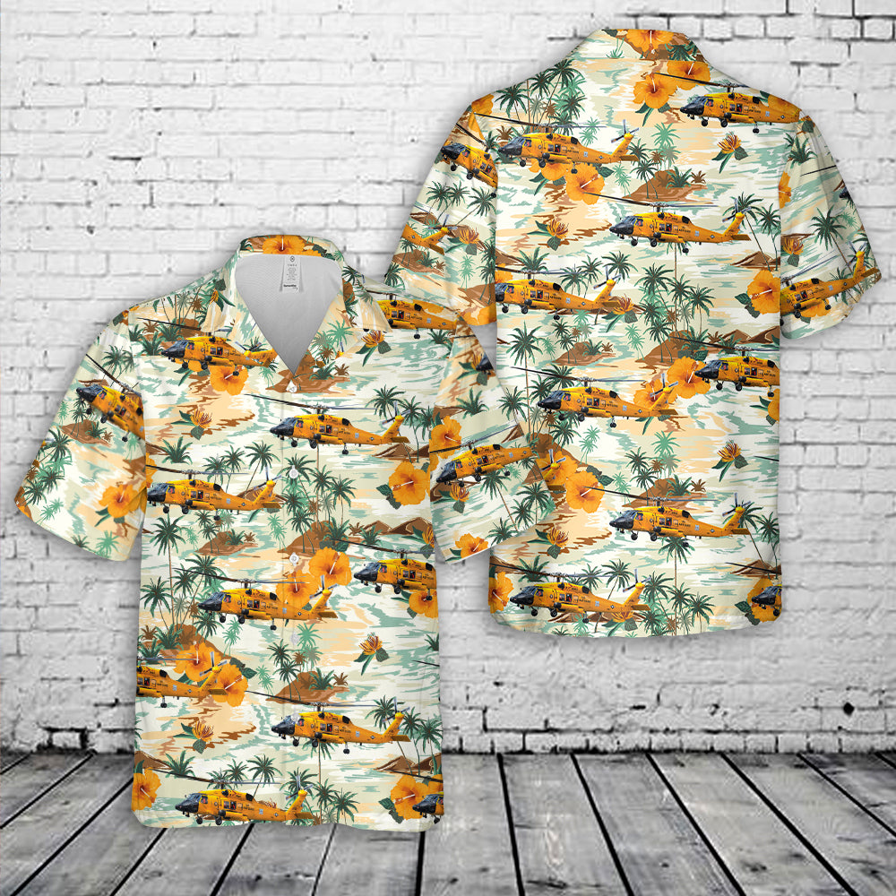 US Coast Guard Sikorsky MH-60T Jayhawk (S-70B-5) Hawaiian Shirt