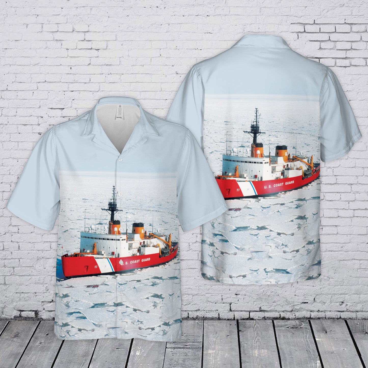 US Coast Guard USCGC Polar Sea (WAGB-11) Hawaiian Shirt