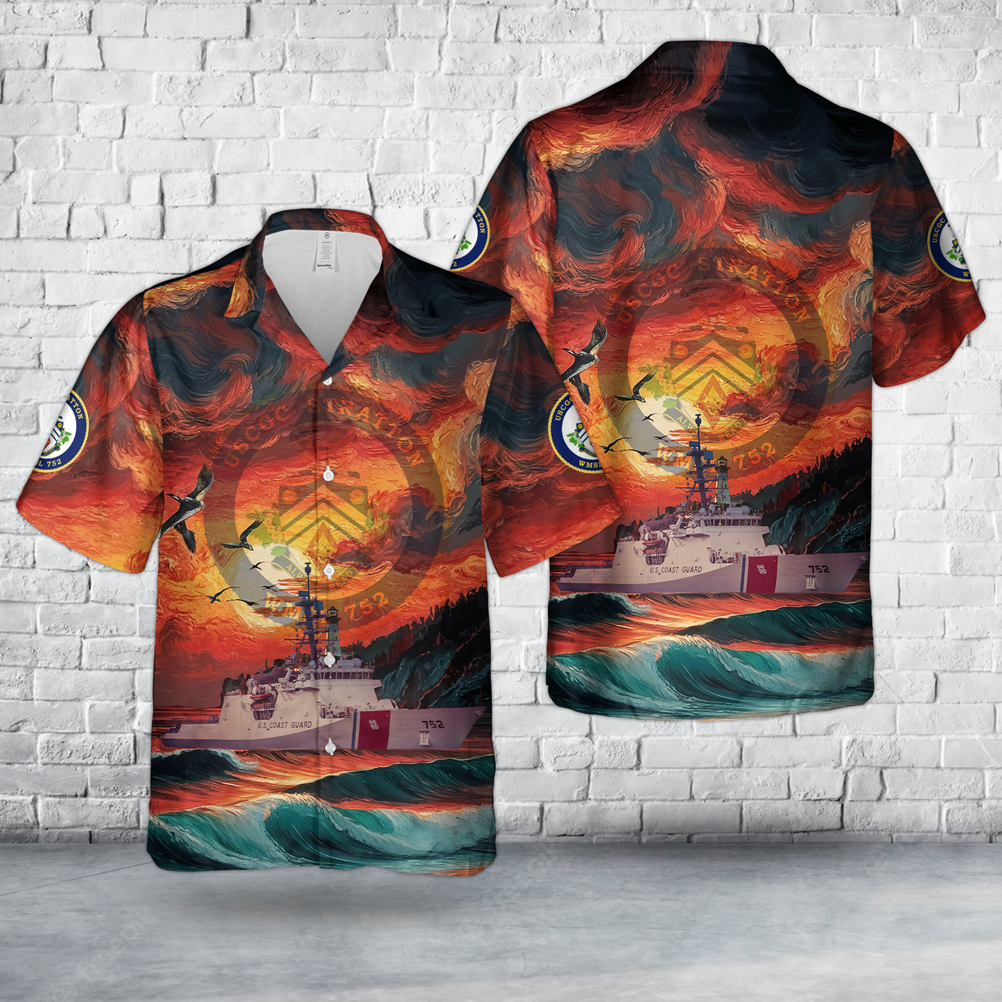 US Coast Guard USCGC Stratton (WMSL-752) Hawaiian Shirt