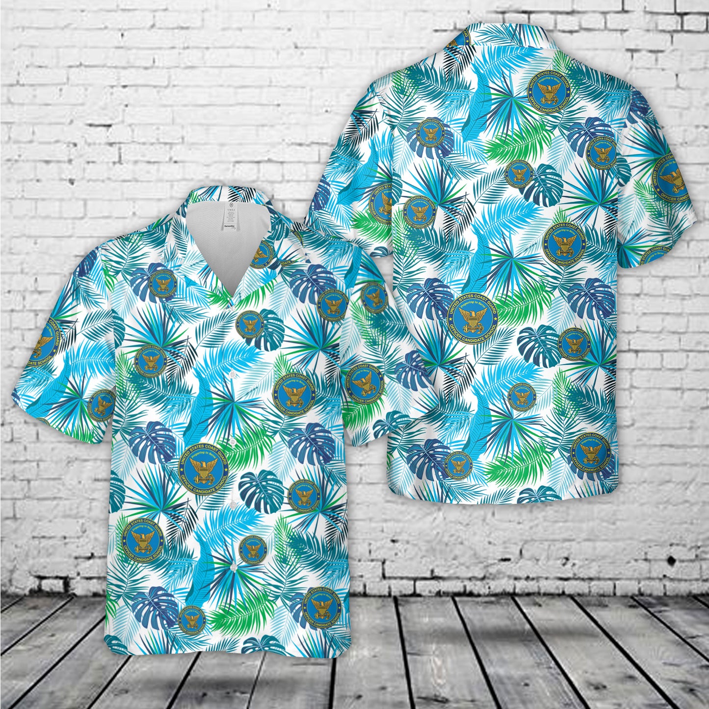 US Coast Guard USCG Officer Candidate School Hawaiian Shirt