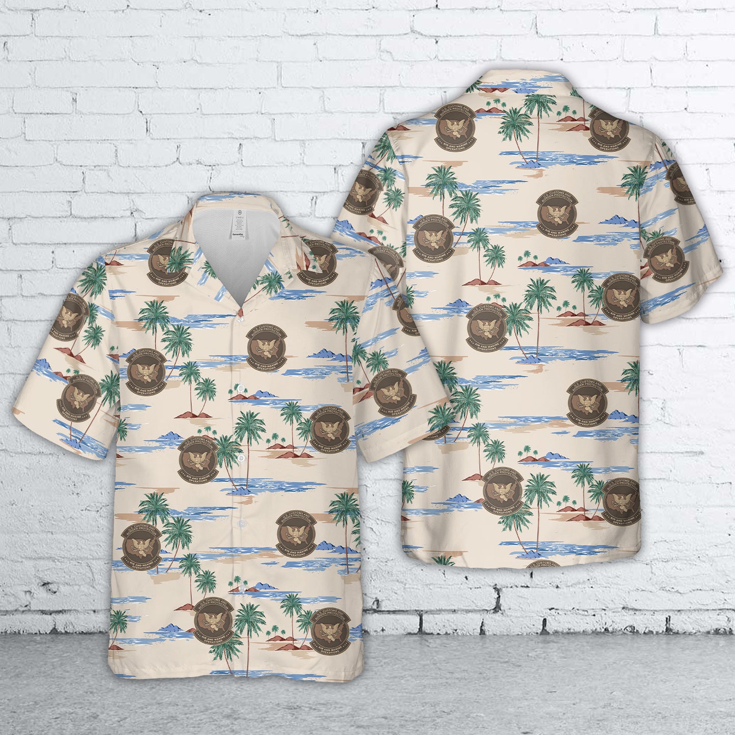 US Customs and Border Protection Air and Marine Operations Hawaiian Shirt