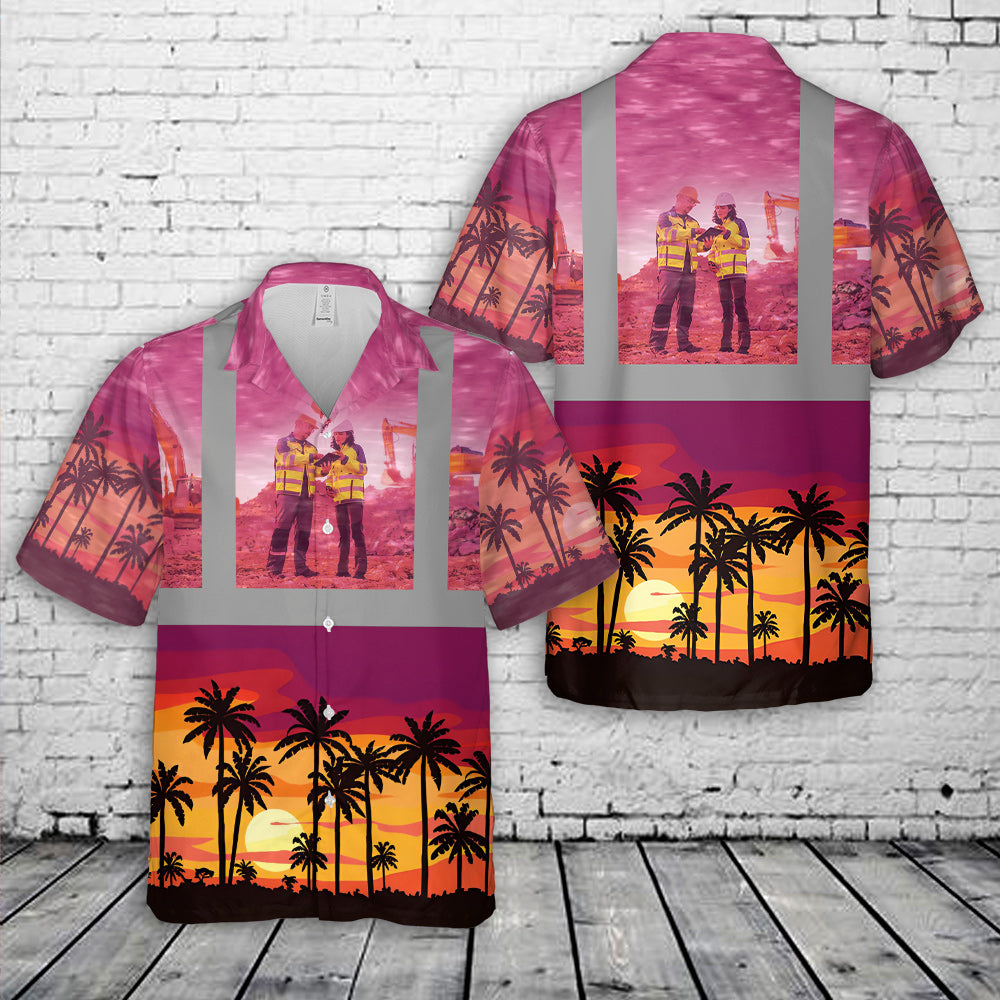 US Demolition Worker Hawaiian Shirt