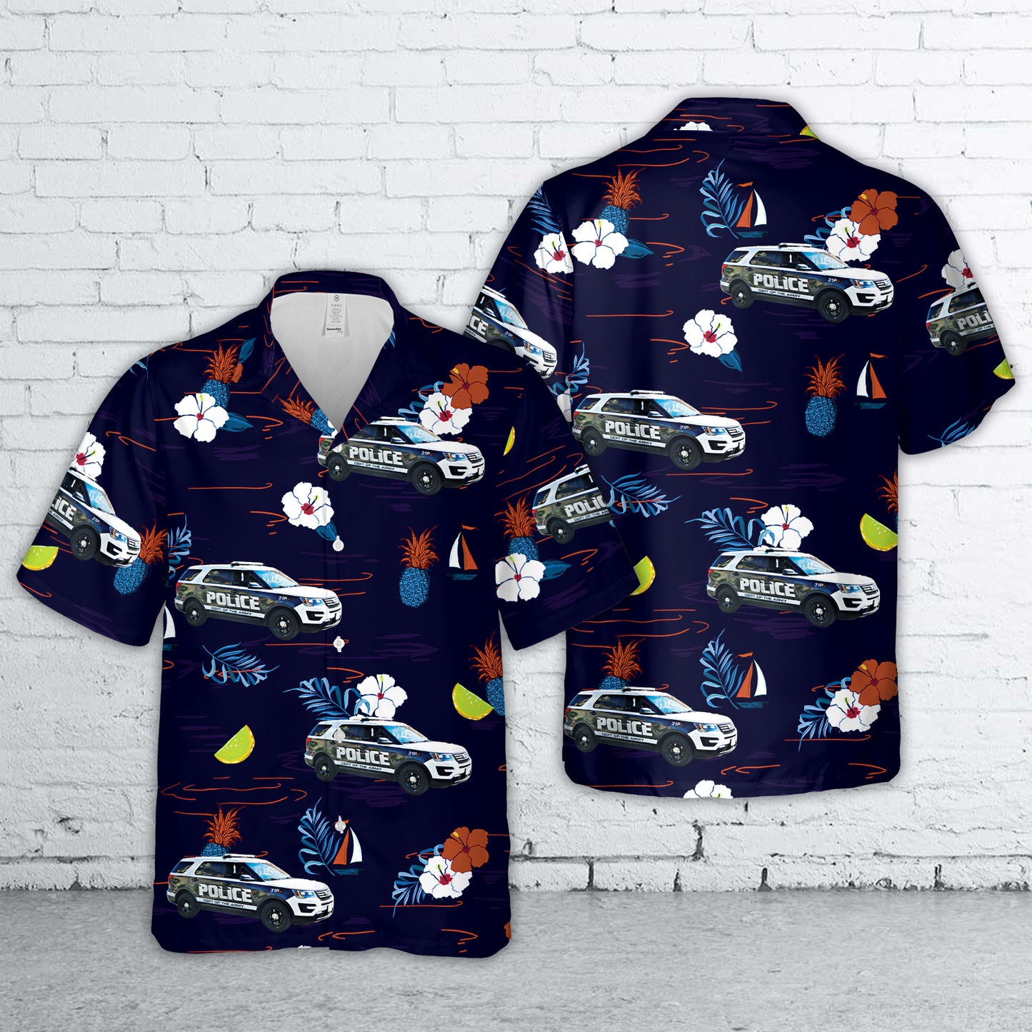 US Department Of The Army Military Police Hawaiian Shirt