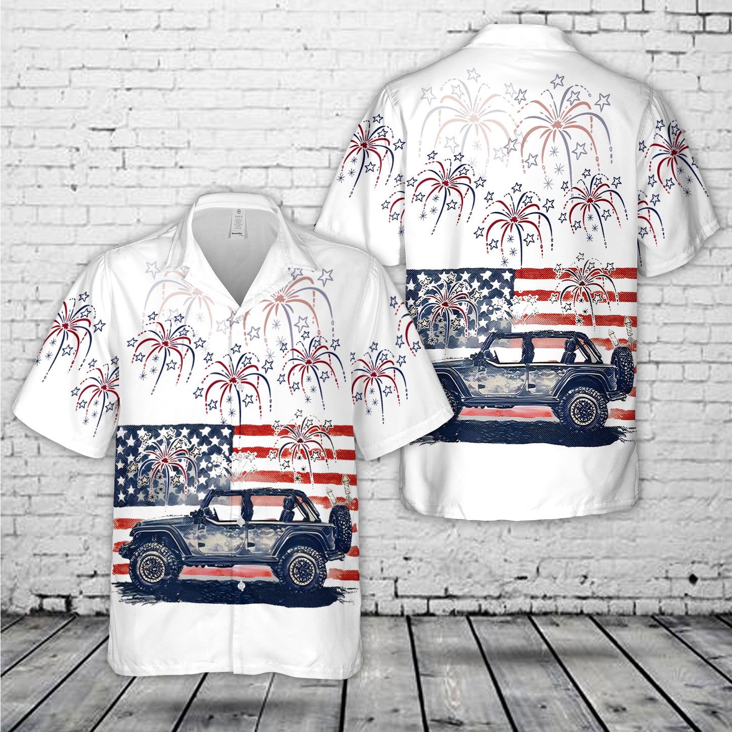 US Flag Jp 4th Of July Hawaiian Shirt