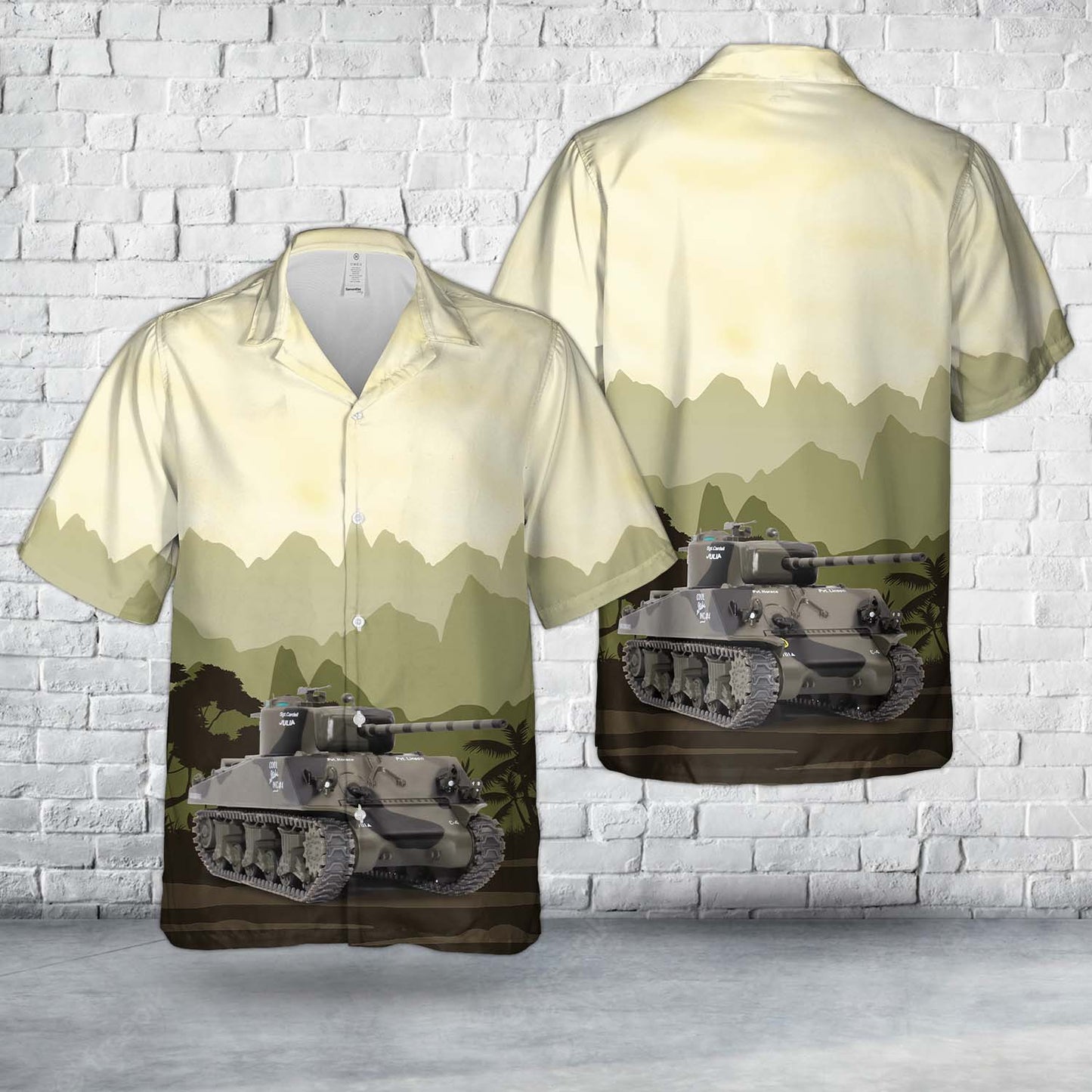 US M4A3 (76mm) 761st Tank Battalion "Julia" - Germany, March 1944 Hawaiian Shirt