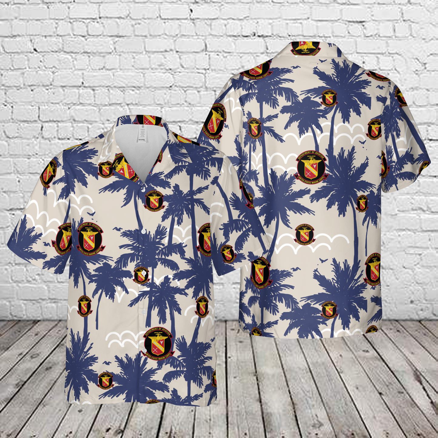 US Marine Corps Aviation (USMCA) Hawaiian Shirt