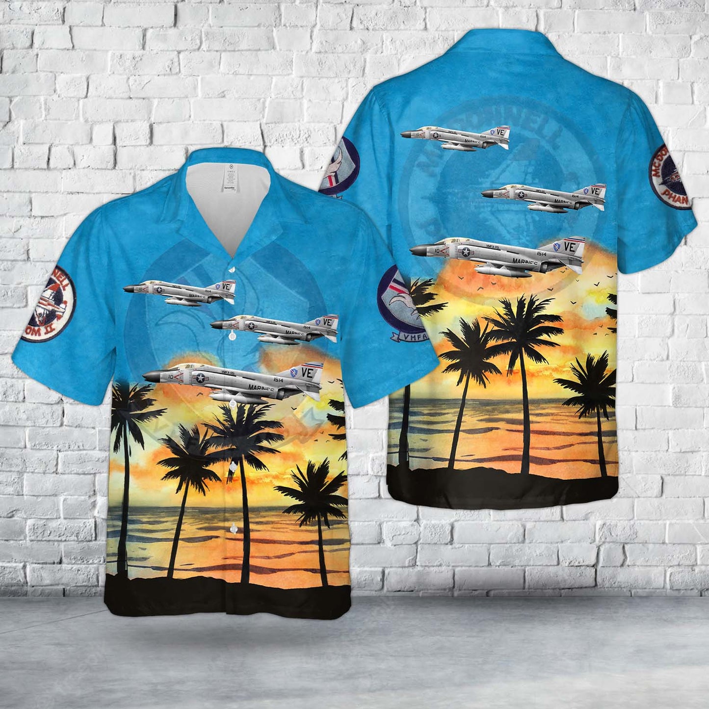 McDonnell F-4B Phantom II Of VMFA-115 Hawaiian Shirt