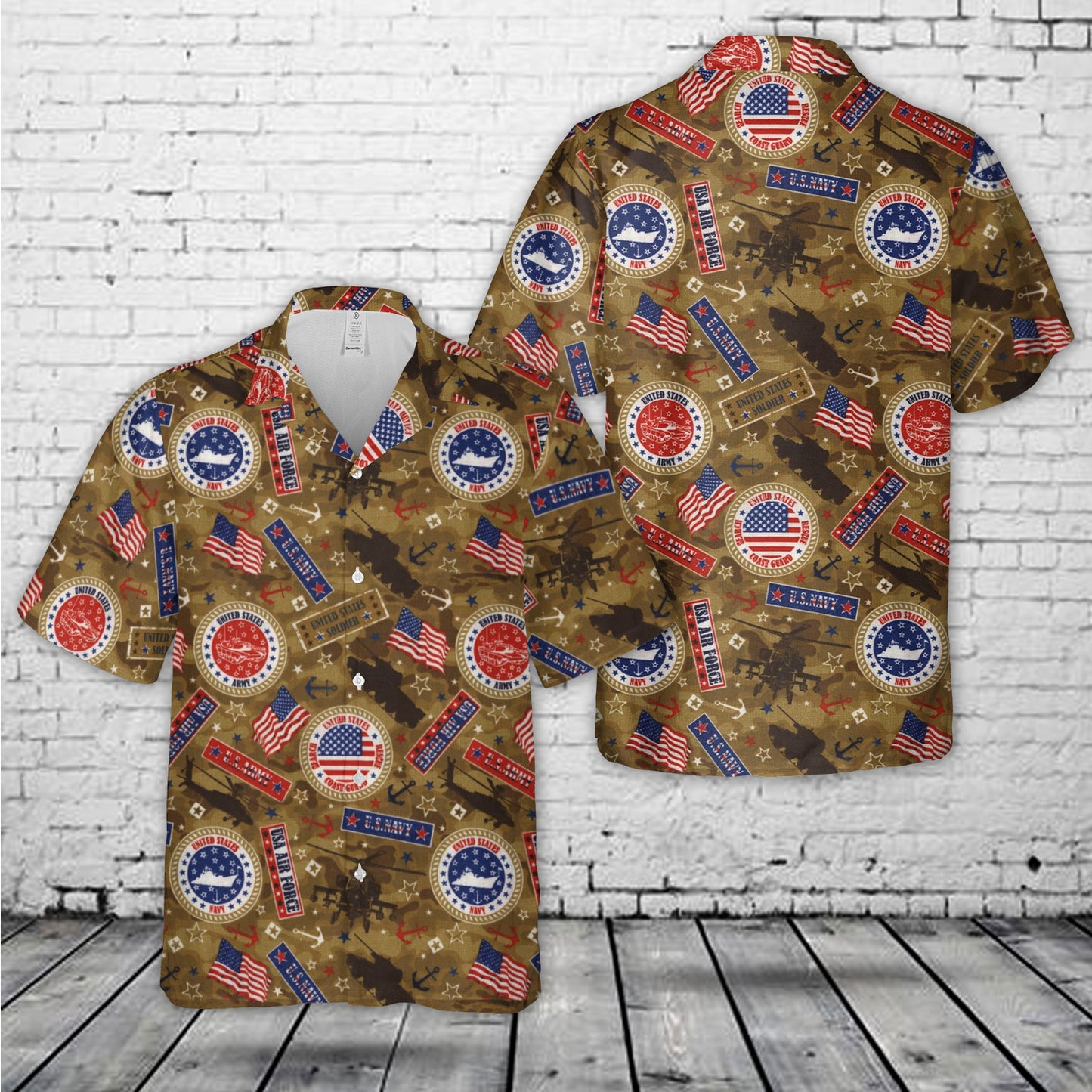 US Military Hawaiian Shirt