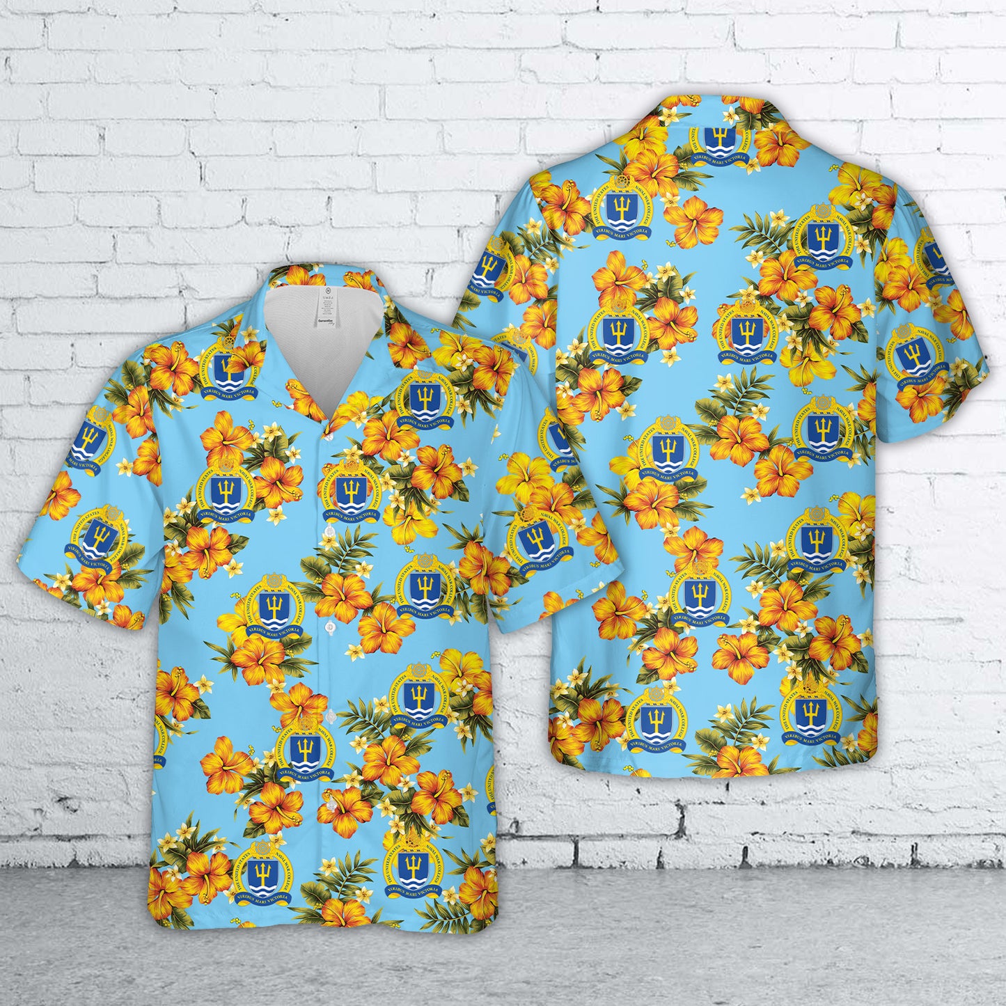 US Naval War College (NWC or NAVWARCOL) Hawaiian Shirt