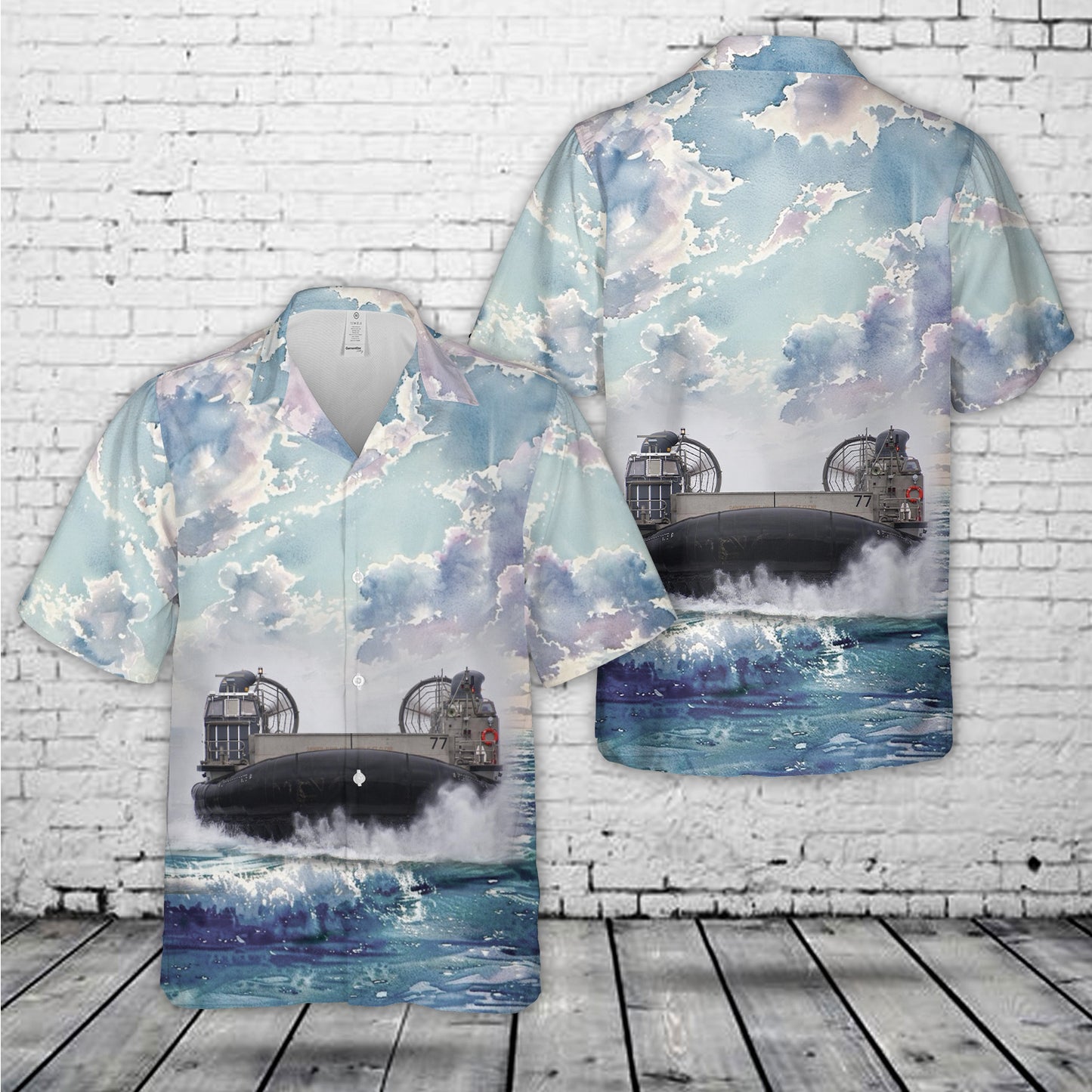 US Navy 091205-N-9327W-084 Landing Craft Air Cushion (LCAC) 77 Hawaiian Shirt