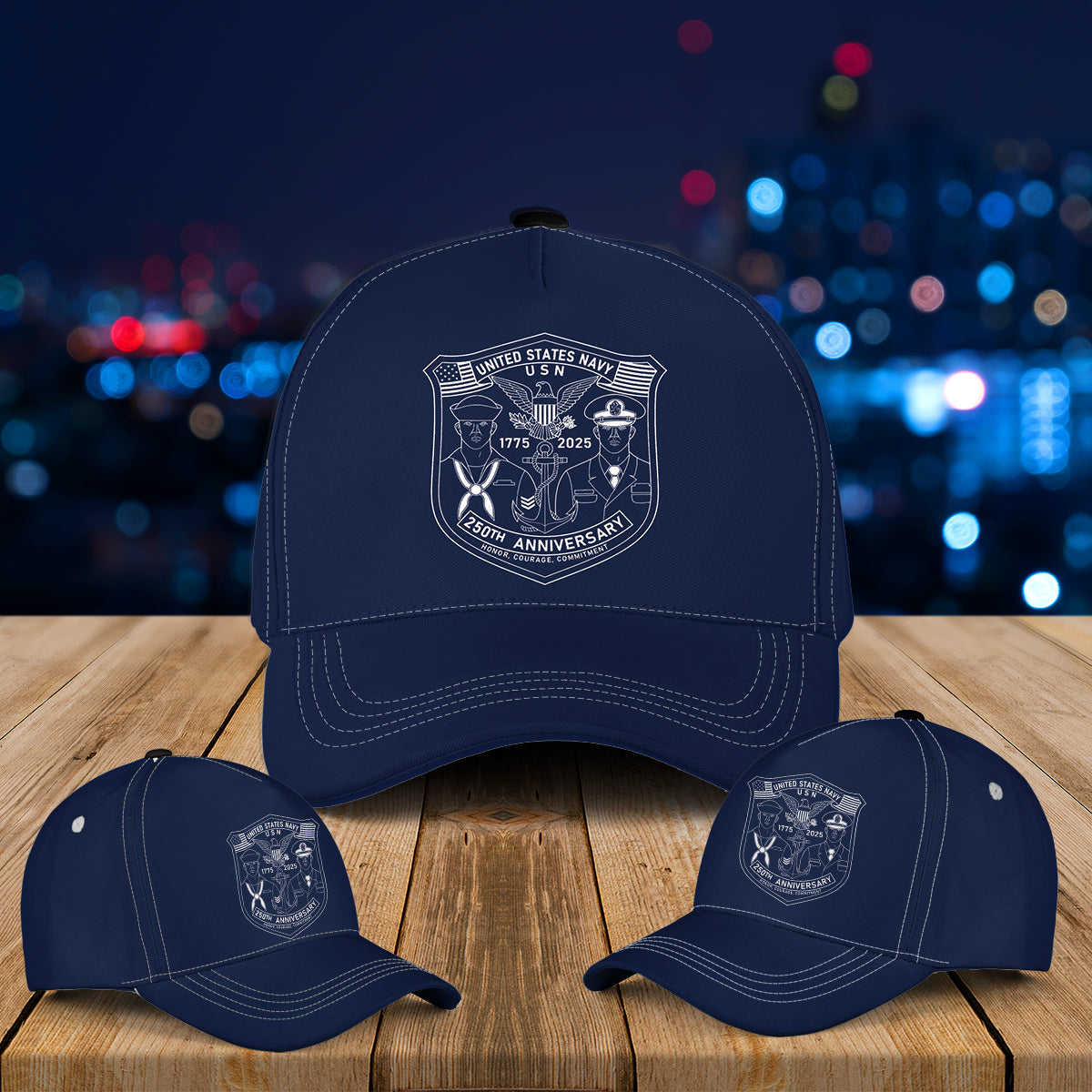 US Navy 250th Anniversary Baseball Cap