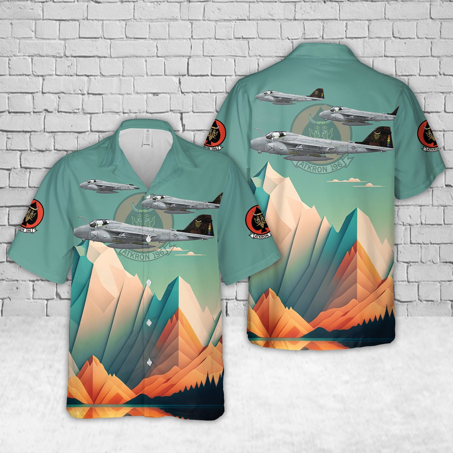 US Navy A-6E VA-196 Main Battery Hawaiian Shirt