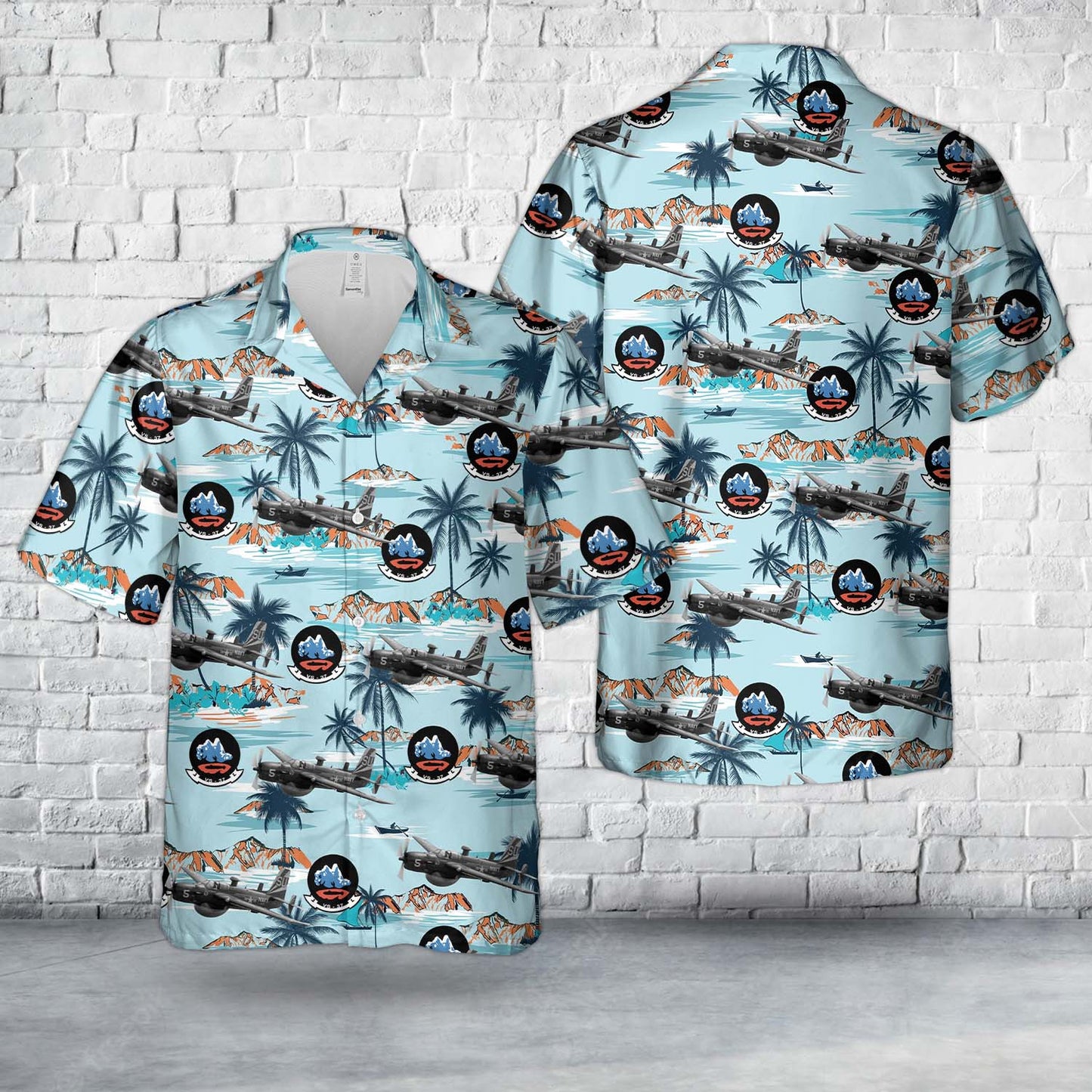 US Navy AF-2W of VS-37 in July 1957 Hawaiian Shirt