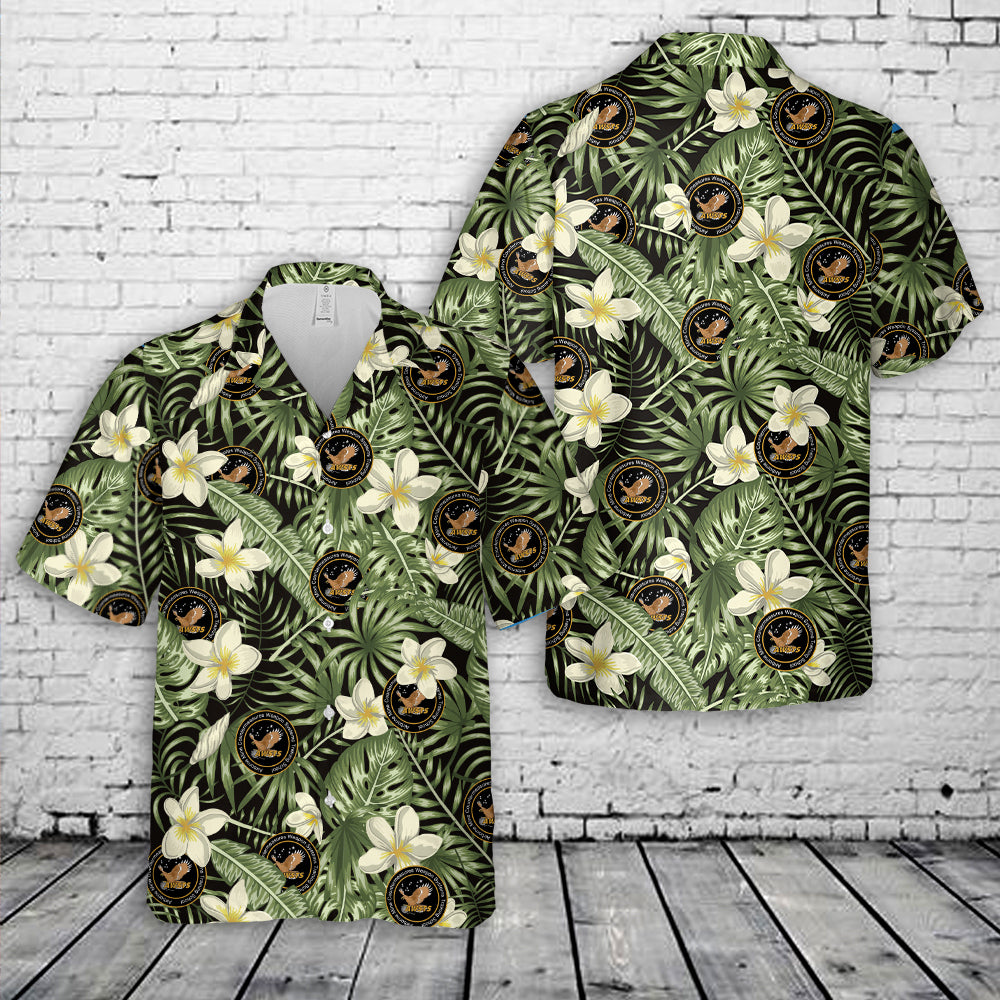 US Navy Airborne Mine Countermeasures Weapon Systems Training School (AWSTS) Hawaiian Shirt