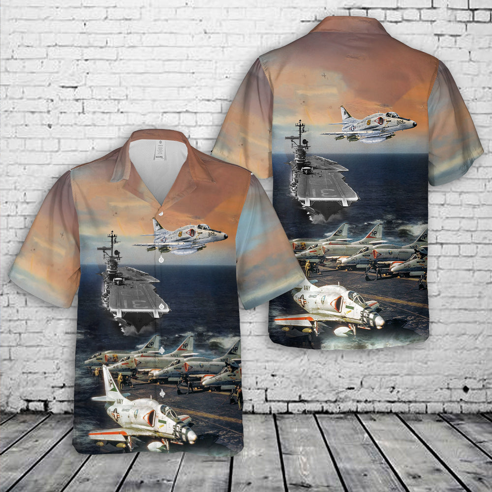 US Navy Attack Carrier Air Wing 21 (CVW-21) Hawaiian Shirt