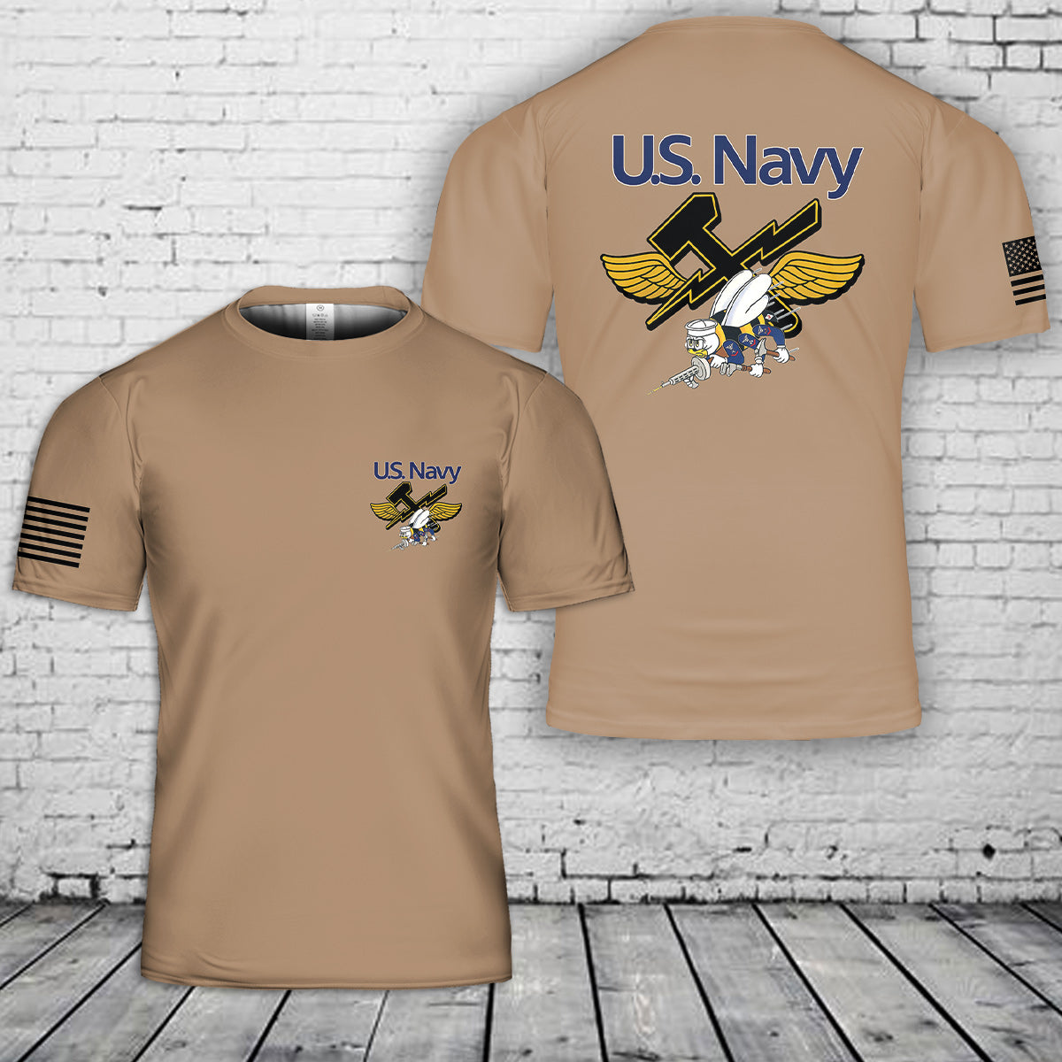 US Navy Aviation Support Equipment Technician 3D T-Shirt