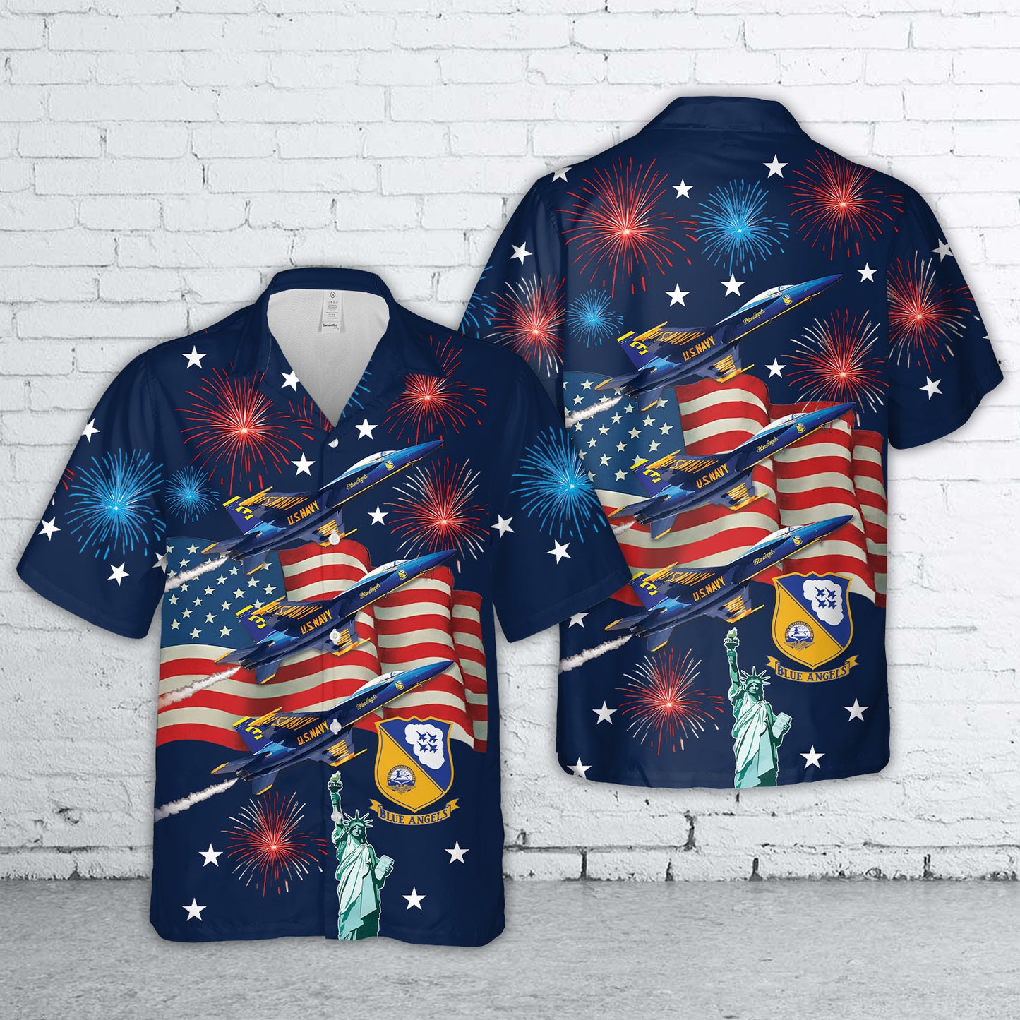 US Navy Blue Angels, 4th Of July Hawaiian Shirt