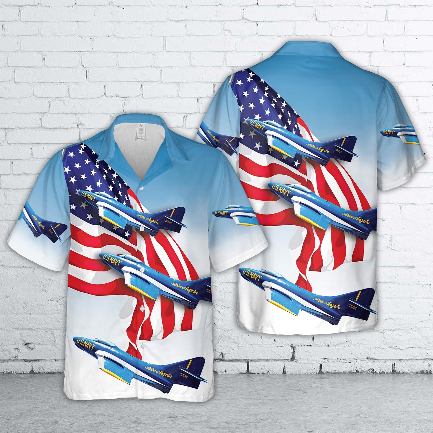 US Navy Blue Angels Blue Angels F9F-8, 131205 Hawaiian Shirt