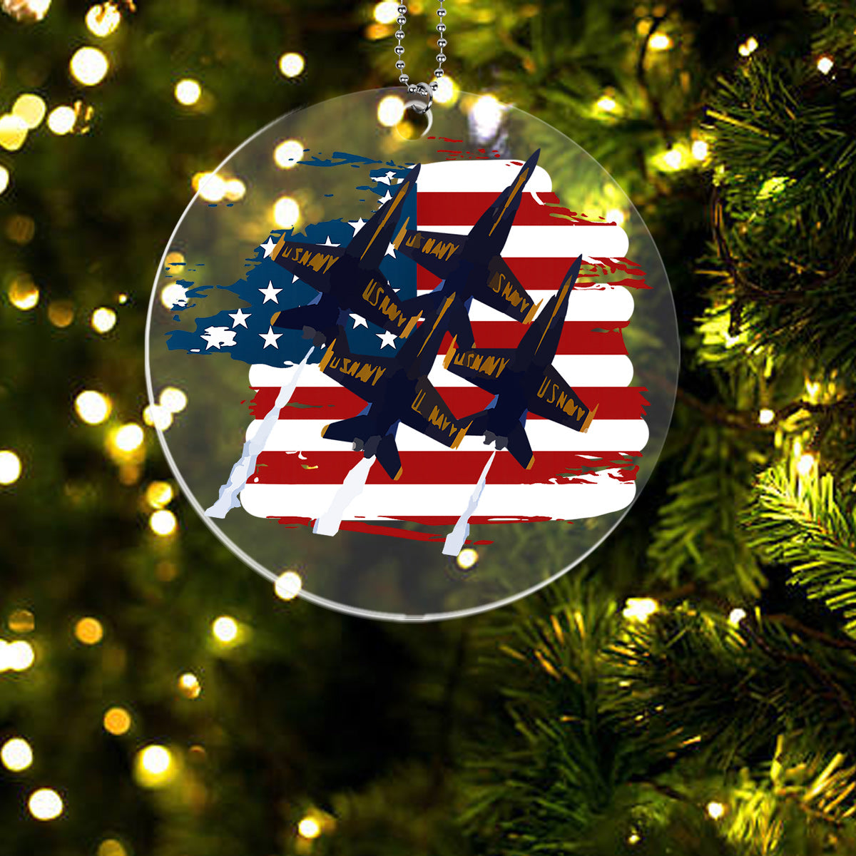 US Navy Blue Angels Christmas Ornament