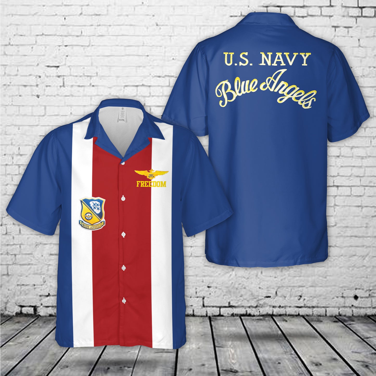 US Navy Blue Angels, 4th Of July Hawaiian Shirt